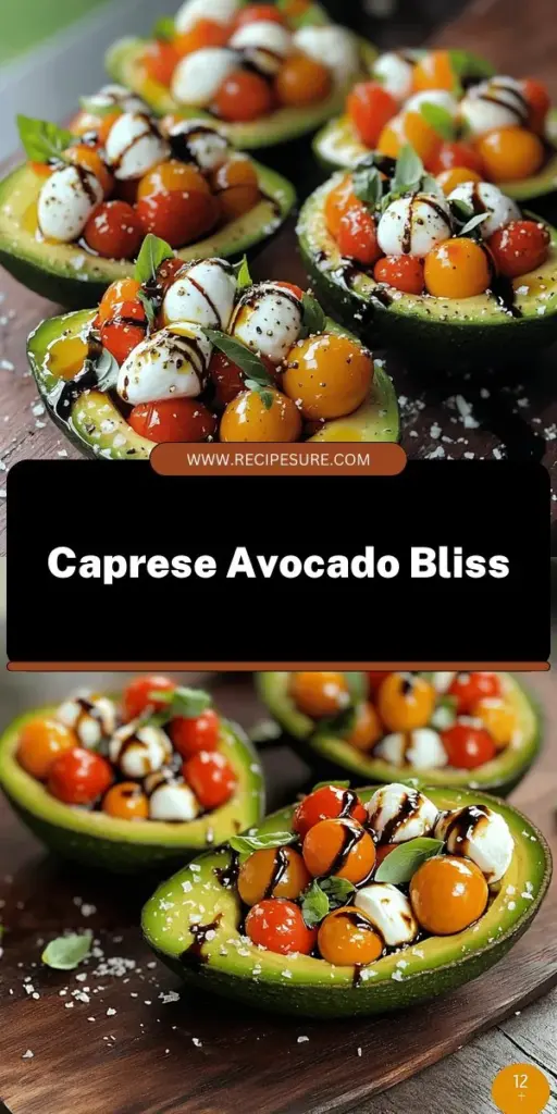 Elevate your appetizer game with this Caprese Stuffed Avocado recipe! Discover how to combine creamy avocados, juicy cherry tomatoes, and fresh mozzarella into a vibrant dish perfect for any occasion. This easy and flavorful recipe guides you step-by-step, ensuring a delicious result every time. Don't miss out on impressing your guests—click through to explore all the tasty details and tips for making this stunning dish today!