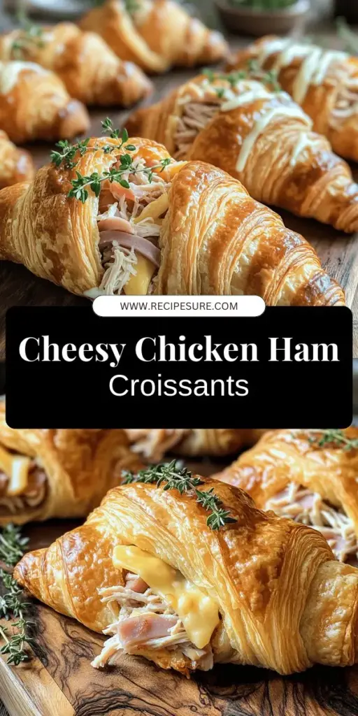 Indulge in the deliciousness of Baked Chicken Ham and Cheese Croissants with this easy recipe! Flaky croissants filled with tender chicken, savory ham, and rich Swiss cheese will surely delight your taste buds. Perfect for lunch or dinner, these treats are quick to make and customizable for your taste. Dive into this mouthwatering recipe and impress your family and friends. Click to explore the full recipe and elevate your meal today!