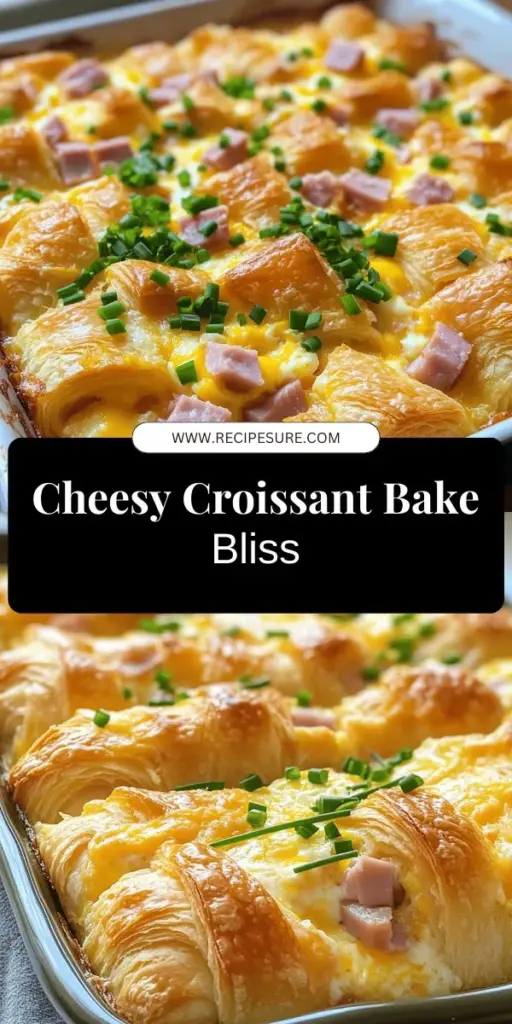 Start your mornings right with this Cheesy Ham & Croissant Breakfast Bake that’s bursting with flavor! This delicious recipe combines flaky croissants, savory ham, and gooey cheese, making it the perfect dish for brunch or a cozy breakfast. Easy to assemble and packed with tasty ingredients, your family is sure to love it. Explore the full recipe and surprise everyone at your next breakfast gathering!