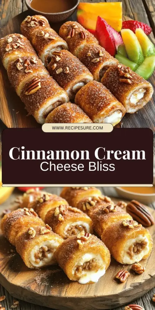 Satisfy your sweet tooth with my easy Cinnamon Cream Cheese Roll Ups recipe! These delightful treats combine soft tortillas with a creamy, cinnamon-spiced filling, making them perfect for any occasion. In just a few simple steps, you can create a delicious snack that will impress everyone. Click through to explore the full recipe and discover tips for customizing your roll-ups to make them even more scrumptious!