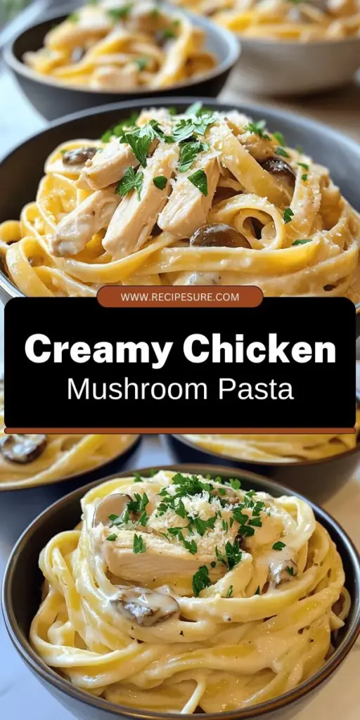 Indulge in the comforting flavors of Chicken and Mushroom Pasta in Silky Sauce! This delightful recipe features tender chicken and savory mushrooms enveloped in a rich, creamy sauce, all ready in just 30 minutes. Perfect for busy weeknights, you can easily customize it with fresh herbs and veggies. Click through for the full recipe and tips to impress your loved ones with this tasty dish! Let's make cooking fun and delicious!