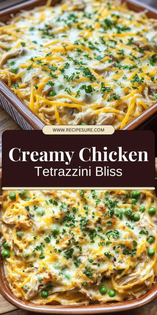 Looking for a comforting and delicious meal? Try this Creamy Chicken Tetrazzini recipe that combines tender chicken, savory mushrooms, and a rich creamy sauce over pasta for an irresistible dinner delight. Ideal for both beginner and expert cooks, this step-by-step guide will help you create a mouthwatering dish the whole family will love. Click through to explore the full recipe and make your new favorite meal today!