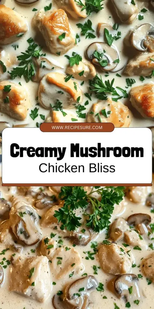 Indulge in the comforting flavors of Cream of Mushroom and Chicken with this simple and delicious recipe that's perfect for busy weeknights or cozy weekends. Featuring tender chicken, savory mushrooms, and a creamy sauce, this dish is easy to prepare with just a few ingredients and kitchen essentials. Click through to discover step-by-step instructions, helpful tips, and variations to make it your own. Enjoy a comforting meal that everyone will love!