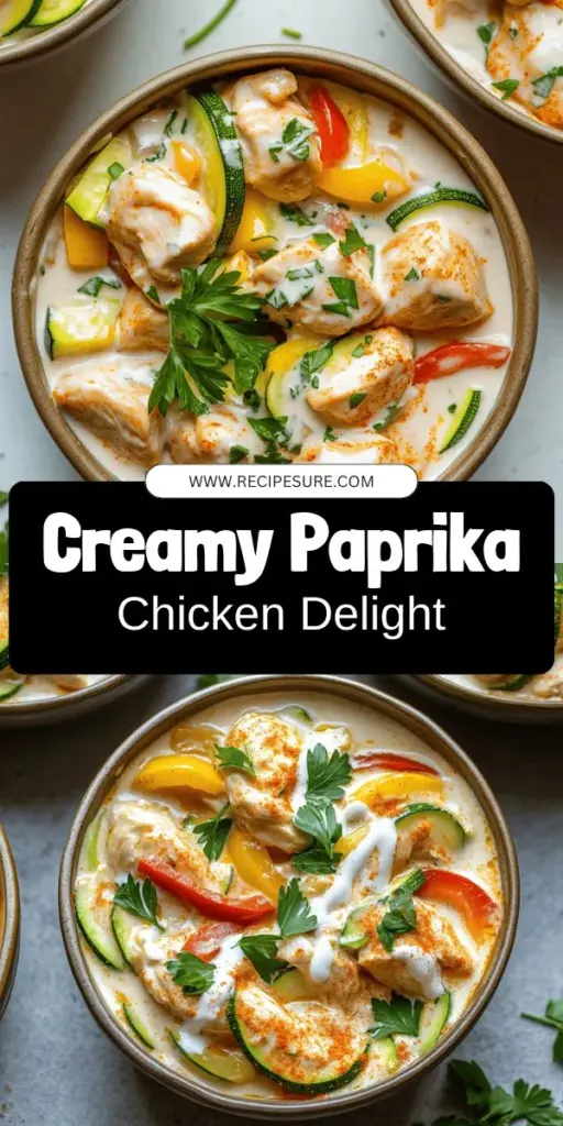 Indulge in the deliciousness of Cremiges Paprika-Zucchini-Hähnchen, a creamy chicken dish that brings vibrant flavors to your dinner table! This easy recipe combines tender chicken, colorful veggies, and a rich sauce that will impress your family and friends. Perfect for busy weeknights, step into the kitchen and whip up this delightful meal. Click through to explore the full recipe and start cooking today!