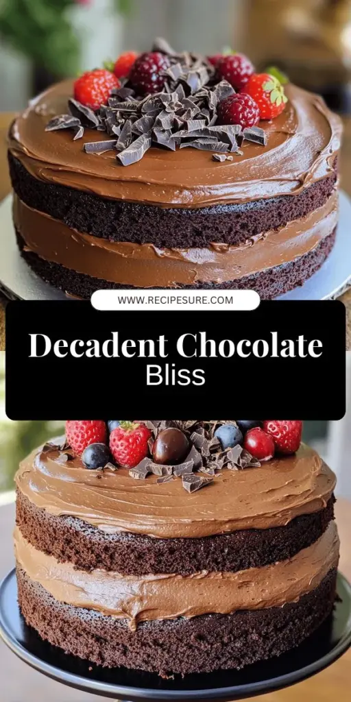 Indulge in the ultimate dessert with my Classic Chocolate Cake recipe! This rich and moist cake is easy to make, using simple ingredients you'll love. Perfect for any occasion, it’s guaranteed to impress your friends and family. With tips for achieving the perfect texture and delicious variations, you’ll enjoy baking this decadent treat. Click through to discover the full recipe and start your chocolate journey today!