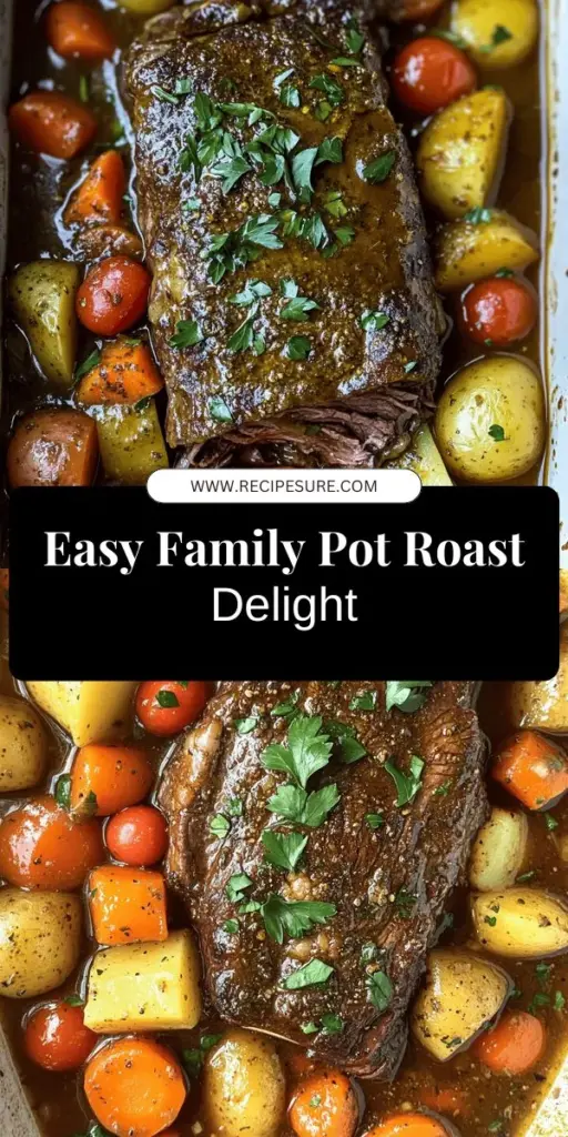 Looking for a delicious and easy family dinner? Dive into my Savory Pot Roast Recipe that’s sure to impress! With tender beef and rich flavors, this dish warms both the heart and the stomach. Perfect for cooks of all levels, my step-by-step guide makes it a breeze to prepare. Discover the best tips for flavor and tenderness, and enjoy a comforting meal the whole family will love. Click through to explore the full recipe and get cooking!