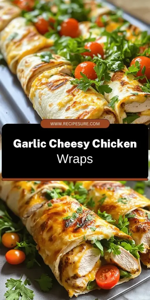 Craving a quick and delicious meal? Try these Cheesy Garlic Chicken Wraps that combine juicy chicken, creamy garlic cheese, and fresh veggies all wrapped in soft tortillas. Perfect for busy days or impressing your family, these wraps are simple to make and packed with flavor. Explore the full recipe and learn tips for customizing your wraps to match your taste. Click through to discover this easy meal that your taste buds will love!