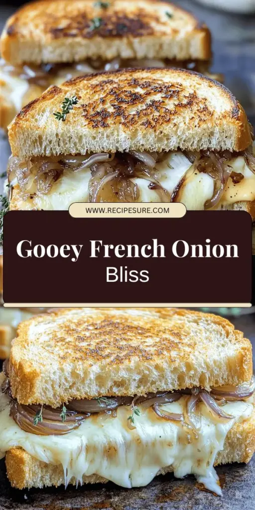 Upgrade your lunch with this irresistible Gooey French Onion Grilled Cheese! Combining rich, melty cheeses with sweet caramelized onions, this recipe promises comfort and flavor in every bite. Perfect for a cozy meal, learn step-by-step how to create your new favorite sandwich. Explore tips for achieving maximum gooeyness and customizations to suit your taste. Click through to uncover the full recipe and make this delightful dish today!