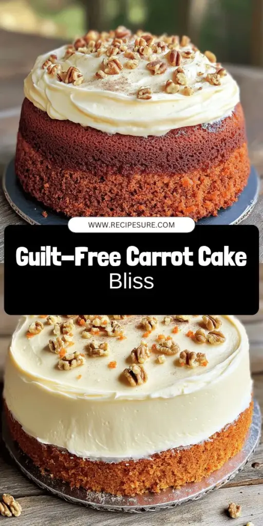 Indulge in a delicious No Sugar No Flour Carrot Cake that's both healthy and simple to make! This recipe uses natural ingredients like grated carrots, applesauce, and Greek yogurt to create a moist and flavorful cake without the guilt. Plus, it's gluten-free and can be easily adapted for vegan diets! Ready to satisfy your sweet tooth? Click through to explore this delightful recipe and learn how to bake a treat that's good for you!