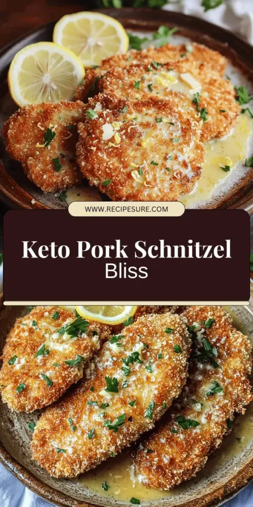 Savor the flavors of my Keto Pork Schnitzel with Lemon Butter Sauce, a deliciously easy recipe that fits seamlessly into your keto lifestyle! This dish is low in carbs yet full of taste, featuring crispy pork chops coated in almond flour and a zesty lemon butter sauce. Perfect for dinner, learn the essential steps and tips to make your schnitzel juicy and golden brown. Click through to explore this mouthwatering recipe and elevate your keto meals today!