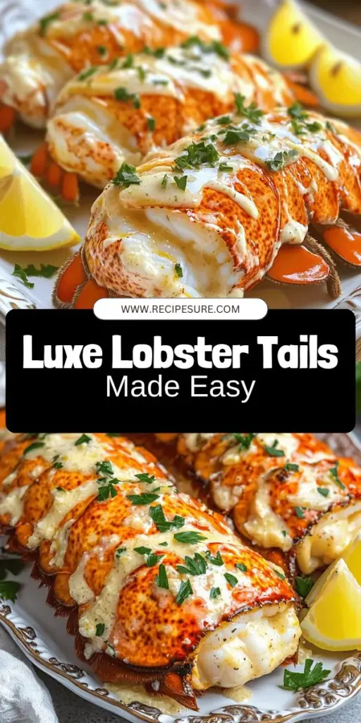 Elevate your dinner plans with this scrumptious Creamy Garlic Butter Lobster Tails recipe! In just 25 minutes, transform fresh lobster into a rich, buttery delight that's perfect for any occasion. Discover essential tips on selecting ingredients, cooking techniques, and serving ideas to impress your guests. Ready to dive into this easy and luxurious meal? Click through for the full recipe and get cooking today!
