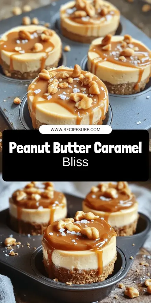 Indulge in the sweet bliss of Peanut Butter Caramel Mini Cheesecakes, a delightful treat that's perfect for any occasion! This easy-to-follow recipe combines creamy cheesecake with a crunchy crust and rich caramel, making it a hit with friends and family. With simple ingredients and clear steps, you'll impress everyone with these tasty bites. Click through to explore the full recipe and create your own mini cheesecakes today!