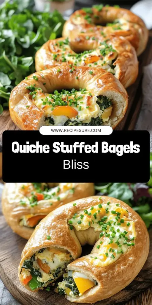 Elevate your breakfast with these Delicious Quiche Stuffed Bagels! This simple and tasty recipe combines creamy eggs, gooey cheese, and your favorite veggies all tucked inside a warm, toasty bagel. Perfect for busy mornings, these bagels are versatile enough for everyone, including vegetarians. Ready to impress at your next meal? Click to explore the full recipe and discover tips for tasty variations that will satisfy any palate!