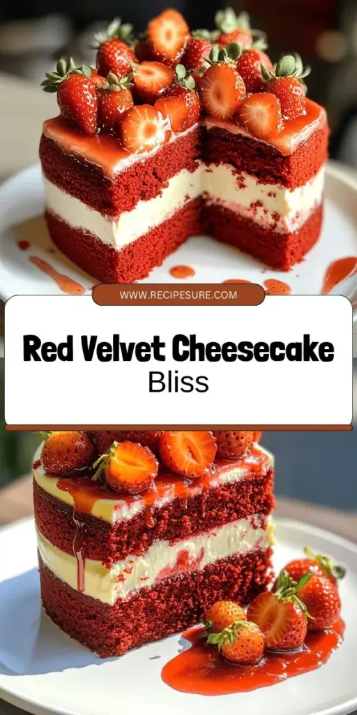 Get ready to impress your guests with my irresistible Red Velvet Strawberry Cheesecake Delight! This creamy treat beautifully combines moist red velvet cake, luscious cheesecake, and fresh strawberries in every bite. It's the perfect dessert for any occasion, and I've shared all my best tips to help you create it like a pro. Click through to explore this delightful recipe and bring a touch of joy to your table!