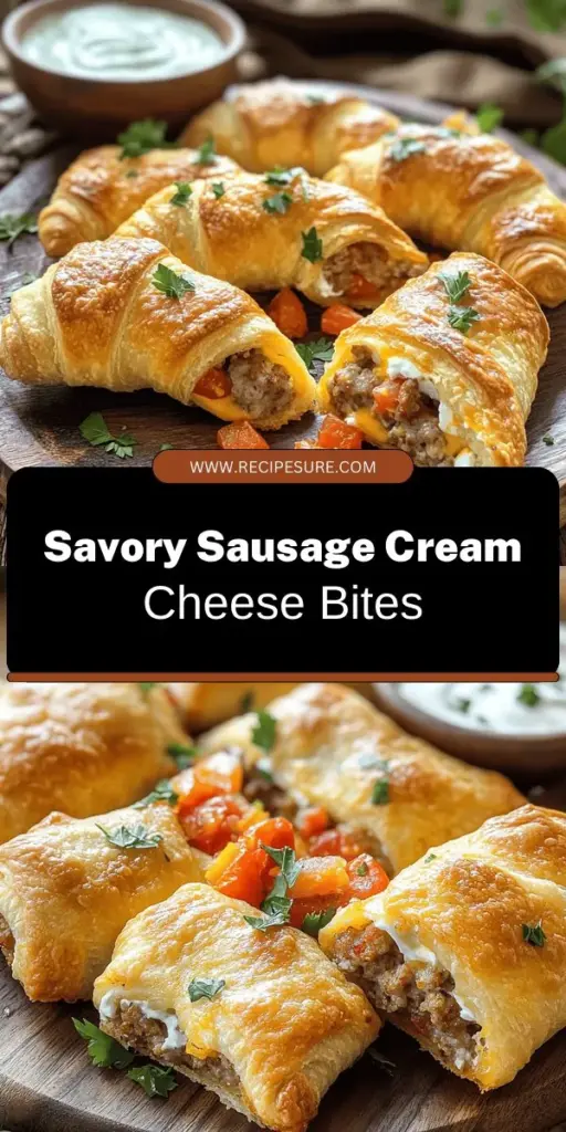 Craving a quick and delicious snack? Try these Rotel Sausage Cream Cheese Crescents! With simple ingredients like flaky crescent rolls, savory sausage, and creamy cheese, these delightful bites are perfect for game day or gatherings. Follow our easy recipe to whip up this mouthwatering treat that's sure to impress your friends and family. Click through to explore the full recipe and bring this savory snack to your table today!