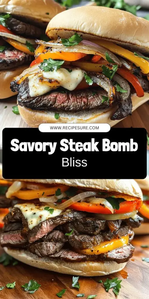 Get ready to savor the ultimate savory steak bomb sandwich! This simple and tasty recipe walks you through marinating the flank steak, cooking fresh veggies, and melting provolone cheese to perfection. Ideal for lunch or dinner, this hearty sandwich bursts with flavor and is sure to delight. Don’t miss out on making this delicious meal—click through to explore the full recipe and bring joy to your dinner table today!