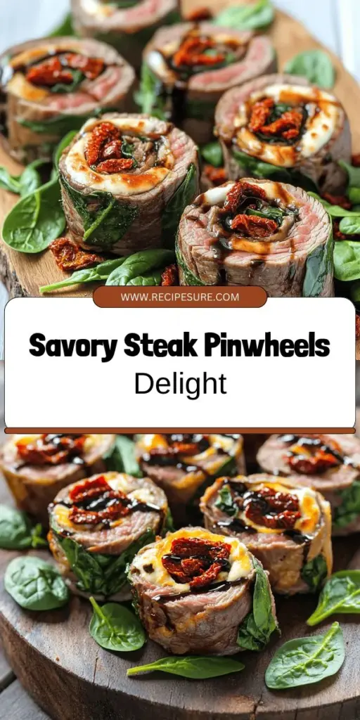 Elevate your next meal with this savory steak pinwheels recipe that’s sure to impress! Combining tender flank steak with fresh spinach, sun-dried tomatoes, and gooey mozzarella, these flavorful bites are perfect for any occasion. Follow simple step-by-step instructions to create delicious pinwheels that will wow your family and friends. Don’t miss out on making this easy yet impressive dish! Click through to explore the full recipe and start cooking today!