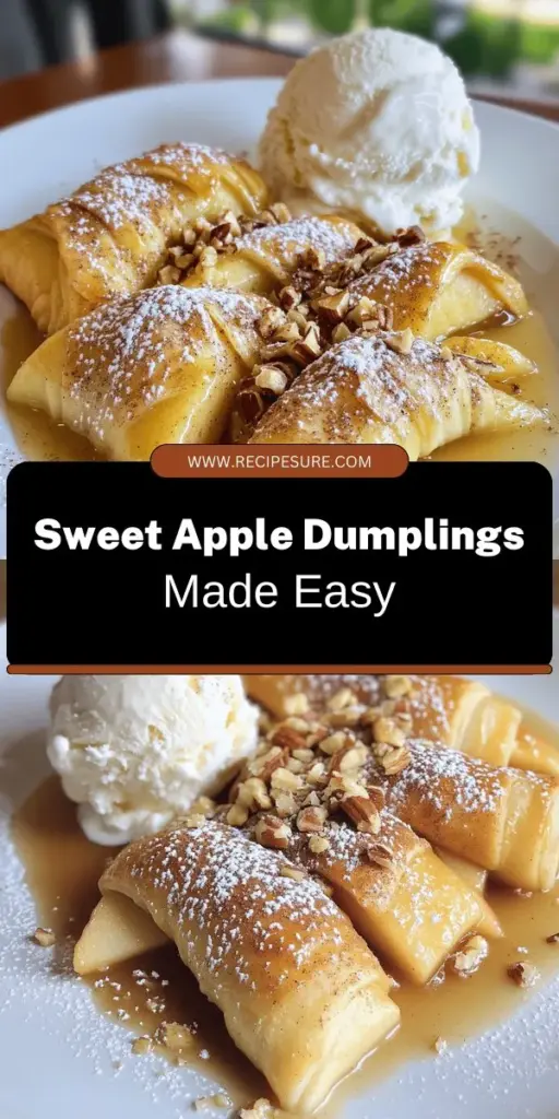 Discover the joy of baking with these delightful Crescent Roll Apple Dumplings! This easy recipe requires just a few simple ingredients, making it a perfect treat for any occasion. You'll love how the warm apples combine with flaky crescent roll dough and a sweet cinnamon sauce. Ready to impress your friends and family? Click through for the full recipe and start creating this scrumptious dessert today! Your kitchen will thank you!