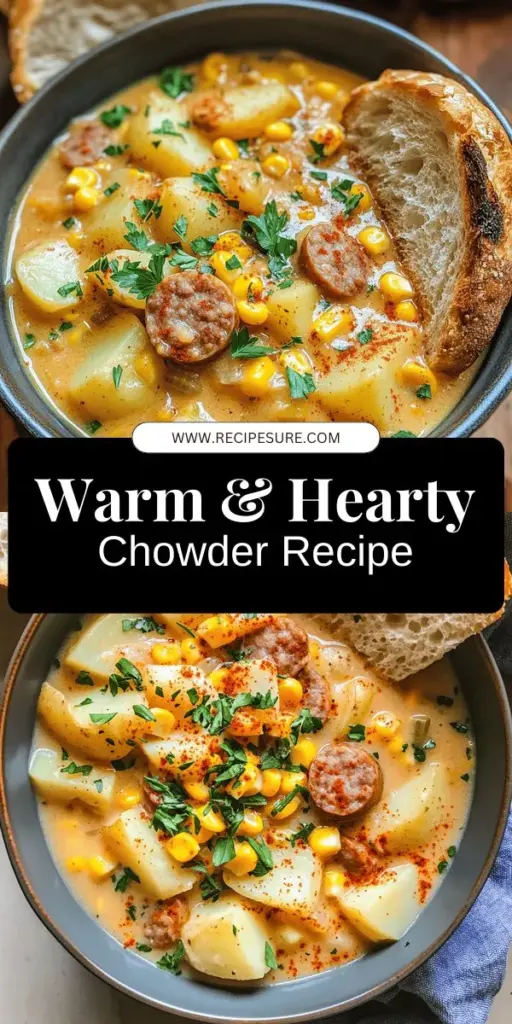 Warm up with a bowl of comfort! This Homemade Potato and Sausage Chowder recipe is not only simple but also packed with rich, delicious flavors. Discover the easy steps and fresh ingredients you need to create this hearty dish that will satisfy your cravings. Perfect for chilly days! Click to explore the full recipe and elevate your cooking game with this cozy chowder that’s sure to become a family favorite.