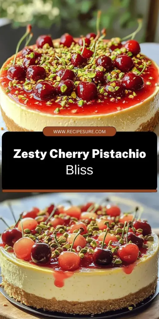 Indulge in the delightful flavors of this Luscious Lemon-Lime Cherry Pistachio Cheesecake! Perfectly creamy with a tangy citrus twist, this dessert combines juicy cherries and crunchy pistachios for an unforgettable treat. Follow our easy step-by-step recipe to wow your guests and enjoy a slice of sweetness that’s perfect for any occasion. Click through now to explore the full recipe and elevate your dessert game!