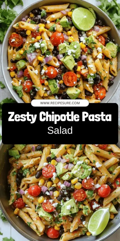 Looking to spice up your mealtime? This Chipotle Pasta Salad is not only flavorful but also easy to make! Packed with vibrant ingredients like penne pasta, black beans, cherry tomatoes, and a zesty chipotle dressing, it’s perfect for picnics or meal prep. Dive into this delightful recipe and discover how to create a dish that’s both satisfying and customizable. Ready to make your taste buds dance? Click to explore the full recipe and start cooking!