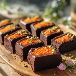 - 1 cup almond flour - 1/2 cup cocoa powder - 1 cup mashed bananas (about 2 large bananas) - 3/4 cup maple syrup - 1/4 cup unsweetened applesauce - 1 tsp vanilla extract - 1 tsp baking soda - 1/2 tsp salt - 1/2 cup grated carrots - 1/4 cup chopped walnuts (optional) - 1/4 cup vegan chocolate chips