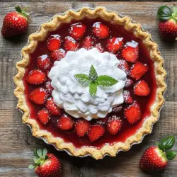 For the best strawberry pie, start with fresh strawberries. Look for bright red berries that feel firm and smell sweet. You need 3 cups of fresh strawberries, hulled and halved. This gives your pie a vibrant look and taste. Fresh strawberries make all the difference in flavor.