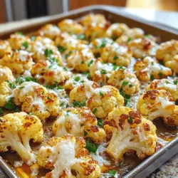 To make this dish, you need a few key items. Here’s what you’ll need: - 1 large head of cauliflower, cut into florets - 4 cloves garlic, minced - 1/2 cup grated Parmesan cheese - 1/4 cup olive oil - 1 teaspoon dried oregano - 1 teaspoon paprika - Salt and pepper to taste - Fresh parsley, chopped (for garnish) Each of these ingredients adds its own flavor. The garlic gives a strong kick, while the Parmesan adds richness. The olive oil helps the cauliflower roast nicely, making it crispy. You can also add some optional items for extra taste. Consider using: - Lemon juice for a zesty touch - Red pepper flakes for heat - Chopped green onions for a fresh bite These additions can take your dish to another level. Feel free to experiment and find what you like best. This dish is not just tasty; it is also healthy. Here are some quick facts: - Calories: About 150 per serving - Protein: 5g - Fat: 10g - Carbohydrates: 12g - Fiber: 4g Cauliflower is low in calories and high in vitamins. It makes a great side dish for any meal. You can find the full recipe for Garlic Parmesan Roasted Cauliflower within this article. Enjoy cooking! First, gather your ingredients. You need one large head of cauliflower, four cloves of minced garlic, half a cup of grated Parmesan cheese, a quarter cup of olive oil, a teaspoon of dried oregano, a teaspoon of paprika, salt, and pepper. You’ll also want some fresh parsley for garnish. Next, preheat your oven to 425°F (220°C). This heat will help the cauliflower roast perfectly. In a large bowl, add the cauliflower florets, minced garlic, olive oil, oregano, paprika, salt, and pepper. Toss everything together until each floret is well coated. Now, sprinkle half of the grated Parmesan cheese over the cauliflower. Toss it again to mix the cheese in well. This adds flavor and helps create a nice crust. Spread the coated cauliflower on a lined baking sheet. Make sure to place them in a single layer. This space between florets helps them roast evenly. Now, pop the baking sheet in the preheated oven. Roast the cauliflower for 20 to 25 minutes. Flip the florets halfway through to ensure they cook on all sides. You’ll know they are ready when they turn golden brown and feel tender when pierced with a fork. In the last five minutes, take the baking sheet out and sprinkle the remaining Parmesan cheese on top. Return it to the oven. Let it roast until the cheese melts and gets bubbly. Once done, take the baking sheet out of the oven. Let it cool for a minute. Then, garnish the cauliflower with chopped fresh parsley. This adds a pop of color and freshness. Serve your Garlic Parmesan Roasted Cauliflower right away. It pairs well with grilled meats or as a tasty snack. You can find the full recipe to make this delicious side dish. Enjoy! To get your cauliflower just right, start with a hot oven. Preheating to 425°F (220°C) is key. This helps the florets brown well. Make sure to spread the cauliflower on the baking sheet. Leaving space between the pieces helps them roast evenly. Flip the florets halfway through cooking. This ensures every side gets that nice golden color. You can play with flavors in this dish. Try using different cheeses like Pecorino or Asiago for a twist. Instead of olive oil, you might use melted butter for a richer taste. If you love spice, add red pepper flakes. Fresh herbs also work well. Basil or thyme can add a new layer of flavor. Garnishing makes your dish pop. Chop fresh parsley and sprinkle it on top before serving. This adds color and freshness. You can also drizzle a little extra olive oil for shine. A squeeze of lemon juice brightens the flavors too. Serve your garlic Parmesan roasted cauliflower in a nice bowl. It looks and tastes great! For the full recipe, check the section above. {{image_2}} Add some heat to your dish! For a spicy kick, mix in red pepper flakes. Start with one teaspoon and adjust to your taste. The heat pairs well with the rich garlic and cheese. You can also drizzle hot sauce on top after roasting. This gives you a zesty finish that is sure to please. You can easily make this dish vegan. Swap the Parmesan cheese for a vegan alternative. Nutritional yeast is a great option. It gives a cheesy flavor without dairy. You can also use cashew cheese for a creamy texture. Don’t forget to check the olive oil for any added ingredients. Explore other flavors to enhance your garlic Parmesan cauliflower. Add lemon zest for brightness. You can also include herbs like thyme or rosemary. These herbs will add depth and aroma. If you want a nutty taste, try adding toasted pine nuts. They add crunch and a lovely contrast. For the full recipe, check out [Full Recipe]. To store leftover Garlic Parmesan Roasted Cauliflower, let it cool first. Then, place it in an airtight container. Keep it in the fridge for up to three days. This helps keep the flavors fresh and tasty. When you're ready to eat the leftovers, preheat your oven to 350°F (175°C). Spread the cauliflower on a baking sheet. Heat it for about 10 to 15 minutes. This method keeps the cauliflower crispy and warm. You can also microwave it, but it may lose some crunch. If you want to freeze the leftover cauliflower, it's best to do this before reheating. Place the cooled cauliflower in a freezer-safe bag. Remove as much air as you can before sealing. It can last up to three months in the freezer. When ready to enjoy, thaw it in the fridge overnight. Then, reheat it in the oven for the best taste and texture. For the full recipe, check out the previous sections. Yes, you can prepare this dish ahead of time. Cut the cauliflower and mix it with the garlic, olive oil, and spices. Store it in the fridge for up to 24 hours. When ready to cook, just add the cheese and roast. This makes it convenient for busy weeknights or gatherings. Absolutely! Grilling adds a nice smokey flavor. Simply toss the cauliflower in the same mixture and place it in a grill basket. Cook it over medium heat, turning occasionally. Aim for about 15-20 minutes. You’ll get a tasty, charred finish. Garlic Parmesan Roasted Cauliflower pairs well with many dishes. Here are some ideas: - Grilled chicken or steak - Salmon fillets - Quinoa or rice - A fresh garden salad These options balance the rich flavors of the cauliflower. Check for a golden brown color and tender texture. When you pierce a floret with a fork, it should go in easily. The edges should be crispy but not burnt. If you want extra cheese, sprinkle it on in the last few minutes of roasting. This will give you a delicious, bubbly top. For the full recipe, check out the detailed steps above. This blog post covers the essentials for making tasty Garlic Parmesan Roasted Cauliflower. We explored key ingredients, step-by-step instructions, helpful tips, and delicious variations. You learned how to achieve that perfect roast and keep leftovers fresh. Remember, cooking is about fun and creativity. Don’t hesitate to experiment and make this dish your own. Enjoy the flavors and the process, and share your results with friends!