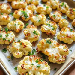 Garlic Parmesan Roasted Cauliflower Tasty Side Dish