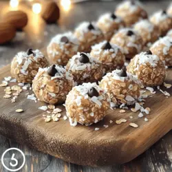 - 1 cup rolled oats - 1/2 cup almond butter - 1/2 cup unsweetened shredded coconut - 1/4 cup honey or maple syrup - 1/4 cup ground almonds (or almond flour) - 1/4 cup mini dark chocolate chips (optional) - 1 teaspoon vanilla extract - 1/2 teaspoon sea salt - 2 tablespoons chia seeds - Pinch of cinnamon (optional) These ingredients create a tasty and healthy snack. Each item plays a role. The rolled oats give fiber and help you feel full. Almond butter adds protein and healthy fats. Shredded coconut adds a tropical twist and healthy fats as well. Honey or maple syrup sweetens the mix naturally. Each serving has about 100 calories. You get 3 grams of protein, 6 grams of fat, and 10 grams of carbs. - Coconut is rich in fiber and helps digestion. - Almond butter boosts heart health with good fats. - Oats provide lasting energy and are great for your heart. Using these ingredients, you make a fun and healthy snack. I love these energy bites because they are easy to make and taste amazing. You can find the full recipe above and create your own delicious Coconut Almond Energy Bites! 1. In a large mixing bowl, combine the dry ingredients: - 1 cup rolled oats - 1/2 cup unsweetened shredded coconut - 1/4 cup ground almonds - 2 tablespoons chia seeds - 1/2 teaspoon sea salt - Pinch of cinnamon (optional) 2. In another bowl, mix the wet ingredients: - 1/2 cup almond butter - 1/4 cup honey or maple syrup - 1 teaspoon vanilla extract 3. Pour the wet mixture into the dry ingredients. Stir well until fully combined. If desired, fold in 1/4 cup mini dark chocolate chips for a sweet touch. 4. Cover the bowl and refrigerate the mixture for 30 minutes. This helps the mixture firm up, making it easier to roll. 5. After chilling, remove the bowl from the fridge. With clean hands, scoop out portions (about 1 tablespoon each) and roll them into bite-sized balls. 6. Optionally, roll each energy bite in additional shredded coconut for a fun finish. 7. Place the energy bites on a parchment-lined baking sheet. Store them in the refrigerator in an airtight container. These energy bites are easy to make and packed with flavor. You can find the Full Recipe to guide you through the steps! Mixing and rolling energy bites can be simple. Start by mixing dry ingredients well. Use a large bowl to avoid spills. When you add wet ingredients, blend them until smooth. This helps the flavors combine better. After chilling the mixture, it should be firm. If it feels too sticky, add more oats. If too dry, a splash of water or almond butter can help. Roll the bites into equal sizes for even cooking. A tablespoon works well for each bite. You can switch almond butter for peanut or sunflower seed butter. Both work great and add unique flavors. For sweeteners, honey is tasty, but maple syrup is a good choice too. You can also use agave nectar or brown rice syrup. Want to mix it up? Try adding seeds like pumpkin or sunflower. Chopped dried fruit, like apricots or cranberries, also works well. Nuts like walnuts or hazelnuts can add crunch. Don’t be afraid to get creative with your add-ins! Energy bites are tasty on their own, but pairing can enhance your snack. Try them with a smoothie for a quick breakfast. They also go well with yogurt for a filling snack. You can enjoy them with fruit, like bananas or berries, for added flavor. Pack them in lunch boxes for a healthy treat at school or work. They are great for after a workout, providing quick energy. {{image_2}} You can easily change the taste of your energy bites. Try adding spices like ginger or nutmeg. These spices add warmth and depth to each bite. You can also mix in different types of chocolate. Dark chocolate gives a rich flavor, while white chocolate adds sweetness. You can choose what you like best! If you follow a vegan diet, you can swap out some ingredients. Use maple syrup instead of honey for sweetness. You can also try using mashed bananas or applesauce as binding agents. These work well to hold your ingredients together. For gluten-free options, make sure to use certified gluten-free oats. This way, everyone can enjoy these tasty bites! Seasonal ingredients can add fun flavors to your energy bites. In fall, try adding pumpkin puree for a cozy taste. You can mix in pumpkin spice to enhance the flavor. During winter, add peppermint extract for a fresh, festive twist. Each season brings new flavors you can use in your bites! For the complete recipe, check out the [Full Recipe]. To keep your Coconut Almond Energy Bites fresh, use an airtight container. Glass or plastic containers work well. You can also use a resealable plastic bag. Make sure to squeeze out excess air before sealing. Stored this way, the energy bites last about one week in the fridge. If you notice any change in smell or texture, it’s best to toss them. For long-term storage, freeze the energy bites. Place them in a single layer on a baking sheet. Freeze for about two hours. Once firm, transfer them to an airtight container. They can last up to three months in the freezer. When you're ready to eat, thaw them in the fridge overnight. You can also leave them at room temperature for about 30 minutes. Enjoy your energy bites anytime! You can find the full recipe above. How long do Coconut Almond Energy Bites last? Coconut Almond Energy Bites last about one week in the fridge. Store them in an airtight container. They can also last up to three months if frozen. Just remember to thaw them before eating. Can I make these energy bites nut-free? Yes, you can make these energy bites nut-free. Substitute almond butter with sun butter or soy nut butter. Both options provide a similar texture and taste. How do I adjust the recipe for different serving sizes? To adjust the recipe, you can simply double or halve the ingredients. Keep the same ratios for each ingredient. This will allow you to make more or fewer energy bites as needed. What should I substitute for chia seeds? If you need a substitute for chia seeds, try flax seeds. They offer similar health benefits and help bind the mixture. Just make sure to grind them for better absorption. Is it necessary to use honey or can I omit it? You can omit honey if you want a lower-sugar option. Use more almond butter or add a splash of plant milk. Maple syrup is a great alternative if you want some sweetness. Where to find ready-made energy bites You can find ready-made energy bites at health food stores or online. Look for brands that focus on natural ingredients. This ensures you get a healthy snack without added fillers. Tips for incorporating energy bites into a balanced diet Energy bites are great for a quick snack. Pair them with fresh fruit or yogurt for a balanced treat. They can also serve as a pre-workout boost or a mid-afternoon pick-me-up. We explored the fantastic world of Coconut Almond Energy Bites. We covered the key ingredients, their nutritional value, and how to make them easily at home. You learned step-by-step instructions, along with tips for perfecting each bite. We also discussed fun variations and smart storage methods. These energy bites are tasty and healthy. They fit many diets and can suit any season. Enjoy making them, and share your creations with friends and family!