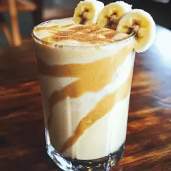 - 1 ripe banana, sliced - 2 tablespoons natural peanut butter - 1 cup almond milk (or any milk of choice) - 1 tablespoon honey or maple syrup (optional) - 1/2 cup Greek yogurt (plain or vanilla) - 1/2 teaspoon vanilla extract - 1/4 teaspoon cinnamon - A handful of ice cubes The peanut butter banana smoothie is simple and fun to make. You need just a few key ingredients. A ripe banana adds natural sweetness and creaminess. Natural peanut butter gives it a rich, nutty flavor. I prefer using almond milk, but any milk works well. Greek yogurt adds protein and thickness. I often add honey for extra sweetness, but it's optional. Vanilla extract brings warmth to the flavor. A pinch of cinnamon adds a cozy touch. Ice cubes help make the drink cold and refreshing. - Protein powder for extra nutrition - Spinach for added greens - Chia seeds for omega-3s You can boost your smoothie with optional add-ins. Protein powder gives it more nutrition, making it great for post-workout. Spinach adds greens without changing the flavor much. Chia seeds offer omega-3 fatty acids and fiber. Feel free to get creative with these options! For the full recipe, check the earlier section above. Enjoy making your smoothie! - Step 1: Blend banana and base ingredients Start by adding the sliced banana, peanut butter, almond milk, Greek yogurt, and vanilla extract into your blender. Blend these together until smooth and creamy. This is the foundation of your smoothie and adds great flavor. - Step 2: Adjust sweetness with honey or maple syrup If you like your smoothie sweeter, add one tablespoon of honey or maple syrup. Blend again to mix it in well. You can skip this step if you prefer a less sweet drink. - Step 3: Incorporate cinnamon for flavor Add a sprinkle of cinnamon for an extra layer of taste. Blend everything again until combined. Cinnamon not only tastes great but also adds a warming spice. - Step 4: Blend with ice for a chilled drink Add a handful of ice cubes to the blender. Blend on high until the ice is crushed and your drink is nice and cold. This step gives your smoothie a refreshing chill. - Step 5: Adjust texture with almond milk If your smoothie is too thick, pour in a little more almond milk. Blend again to reach your desired consistency. You want it creamy but not too thick. - Step 6: Serve and garnish options Pour your smoothie into a tall glass. For a pretty touch, garnish with a sprinkle of cinnamon or a few banana slices on the rim. This makes it look as good as it tastes! You can find the full recipe for this creamy peanut butter banana bliss smoothie [here](#). Enjoy every sip of this tasty drink! To make your smoothie creamy, I suggest using ripe bananas. They add natural sweetness and a smooth texture. When blending, start with the banana, peanut butter, almond milk, and Greek yogurt. Blend until smooth. If your smoothie is too thick, add more almond milk a little at a time. This helps you find the perfect consistency. For peanut butter, I recommend using natural varieties. They have rich taste and fewer added sugars. You can also experiment with spices. A pinch of cinnamon or nutmeg can elevate your smoothie. Adding a dash of vanilla extract boosts the flavor too. These small changes can make a big difference. This smoothie pairs well with breakfast or as a snack. Try it with whole-grain toast or oatmeal for a balanced meal. For presentation, serve it in a tall glass. Top it with a sprinkle of cinnamon and a few banana slices on the rim. This will make your smoothie look as good as it tastes! For the full details on making this smoothie, check the [Full Recipe]. {{image_2}} You can switch up the taste of your peanut butter banana smoothie easily. Here are two fun ideas: - Chocolate Peanut Butter Banana Smoothie: Add 1 tablespoon of cocoa powder or chocolate syrup. This adds a rich, chocolatey flavor that pairs perfectly with peanut butter and banana. You can even use chocolate almond milk for an extra chocolate boost. - Tropical Variation with Pineapple: Toss in 1/2 cup of fresh or frozen pineapple chunks. This adds a sweet and refreshing twist that gives your smoothie a tropical vibe. The pineapple balances the rich peanut butter nicely. You can also adjust the smoothie for different diets. Here are some options: - Vegan Options: Replace the Greek yogurt with a non-dairy yogurt. Use maple syrup instead of honey. This way, you keep it tasty without any animal products. - Nut-Free Alternatives: If you're avoiding nuts, try sunflower seed butter instead of peanut butter. This keeps the creamy texture and flavor without using nuts. Make your smoothie fit the season with these ideas: - Summer Berry Blend Addition: In the summer, blend in 1/2 cup of mixed berries. Strawberries, blueberries, or raspberries add a burst of flavor and color to your drink. - Fall Spice Variation with Pumpkin: For fall, add 1/4 cup of pumpkin puree and a dash of nutmeg. This gives the smoothie a warm, cozy flavor perfect for cooler weather. Try these variations to keep your peanut butter banana smoothie exciting and delicious! For the full details and a classic recipe, check out the [Full Recipe]. When you make a peanut butter banana smoothie, you might have some left over. Here’s how to keep it fresh: - Refrigeration: Pour the leftover smoothie into a jar. Seal it tightly and store it in the fridge. It should stay good for up to 24 hours. Shake it well before drinking. - Freezing: If you want to store it longer, freeze the smoothie. Use an ice cube tray or a freezer-safe bag. Pour the smoothie into the tray or bag, and freeze. Once it’s solid, pop the cubes out or store the bag flat. This way, you can take out just what you need. You may want to enjoy your smoothie later. Here’s how to revive it: - Reviving a Stored Smoothie: If it’s in the fridge, give it a good shake. If it’s frozen, blend it again with a splash of almond milk. This helps get the creamy texture back. - Safety Considerations: Always check your smoothie before drinking. If it smells off or looks strange, it’s best to throw it out. Smoothies with dairy should be consumed quickly for safety. Follow these tips to keep your peanut butter banana smoothie tasty and safe! If you want to make this drink, check out the Full Recipe for all the details. Can I make this smoothie ahead of time? Yes, you can prepare this smoothie ahead. Store it in the fridge for up to 24 hours. Just remember to shake or stir it well before drinking, as it may separate. How many calories are in a Peanut Butter Banana Smoothie? A typical Peanut Butter Banana Smoothie has around 400-500 calories. This depends on your ingredients and portion sizes. Can I replace peanut butter with another nut butter? Absolutely! Almond butter, cashew butter, or sunflower seed butter work great. Each brings a unique flavor to the smoothie. What’s a good substitute for Greek yogurt? If you do not have Greek yogurt, use regular yogurt or a dairy-free yogurt. Silken tofu is also a great option for creaminess. Nutritional advantages of peanut butter Peanut butter is rich in protein, healthy fats, and fiber. It helps keep you full and provides energy. It also contains vitamins and minerals, like vitamin E and magnesium. Benefits of including bananas in your diet Bananas are high in potassium, which is good for your heart. They also provide quick energy and fiber, supporting digestion. Plus, they add natural sweetness to your smoothie. How to scale the recipe for multiple servings To make more servings, simply multiply each ingredient. Use the same ratios to keep the flavor. This recipe easily serves 1-2 people, so adjust as needed. Adjusting for personal dietary needs If you need a lower-calorie option, use less peanut butter or yogurt. For a vegan smoothie, choose plant-based milk and yogurt. These small changes can fit different diets easily. A Peanut Butter Banana Smoothie is simple and tasty. We explored key ingredients, blending steps, and helpful tips. You can customize your smoothie with add-ins and variations to fit your taste and diet. Don't forget storage tips to keep leftovers fresh. Enjoy this nutritious drink at any time. It fuels your body while being fun to make. Embrace your creativity with flavors, and keep experimenting. This smoothie is more than a recipe; it’s a tasty start to your day.