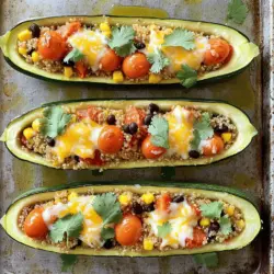 Savory Stuffed Zucchini Boats Easy and Flavorful Dish