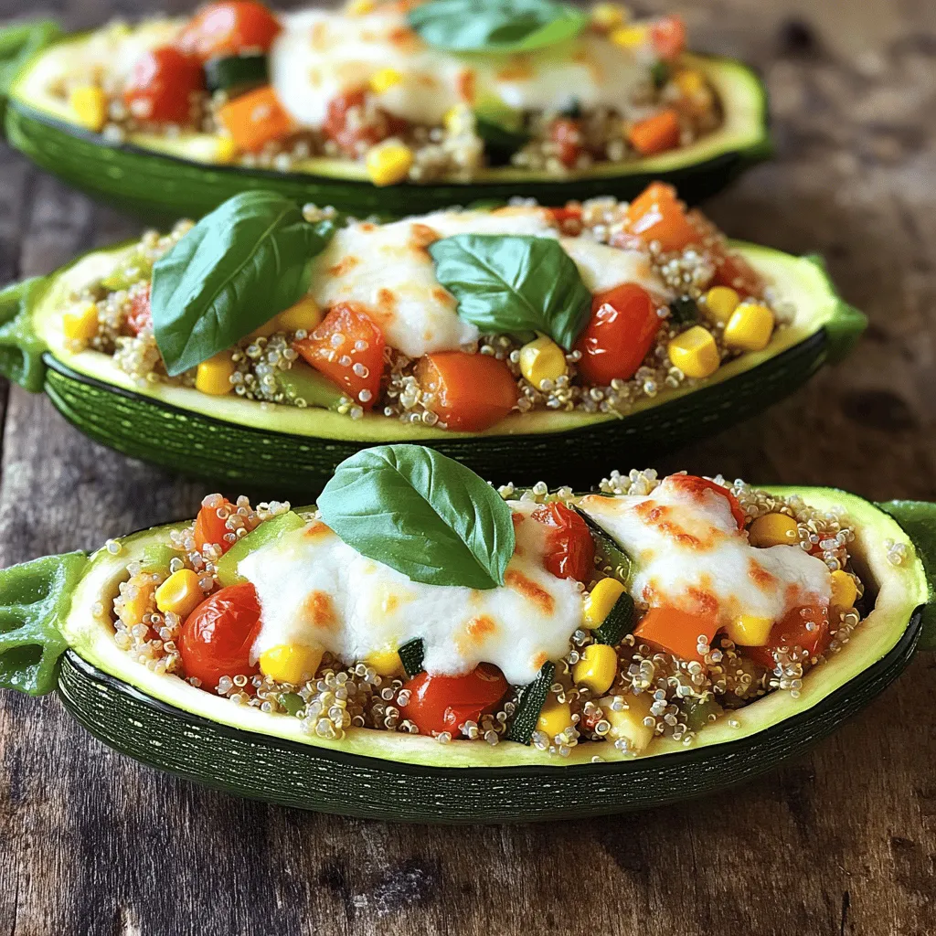 Stuffed Zucchini Boats Simple and Flavorful Recipe