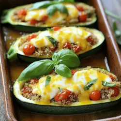Baked Stuffed Zucchini Boats Healthy and Flavorful Meal