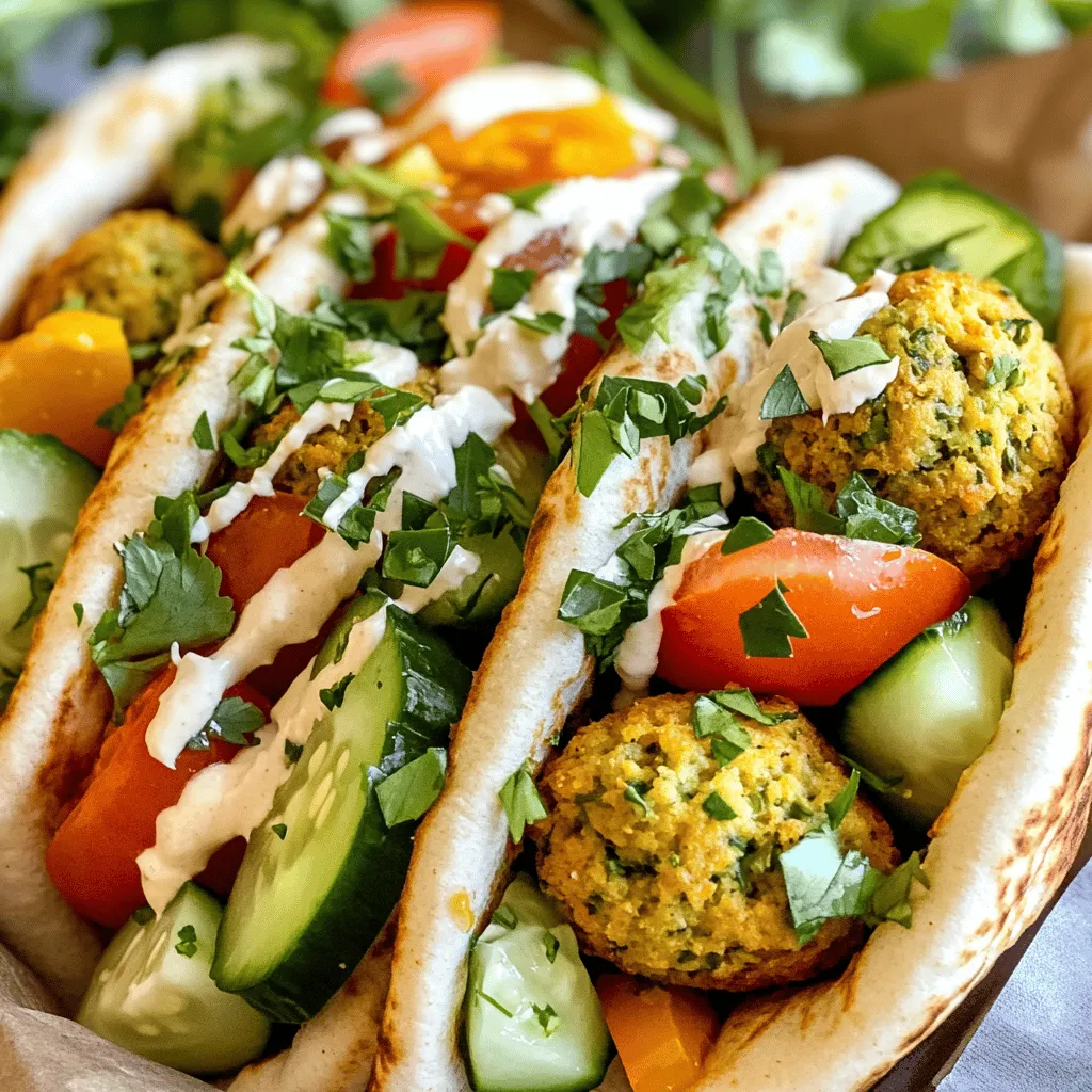 Crispy Baked Falafel Pitas Flavorful and Easy Meal