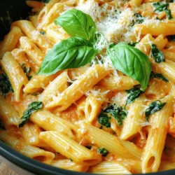 Creamy Tomato Spinach Pasta Delightful Quick Meal
