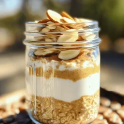 To make delicious Vanilla Chai Latte Overnight Oats, gather these simple ingredients: - 1 cup rolled oats - 1 cup milk of your choice (dairy, almond, oat, etc.) - 1/2 cup Greek yogurt - 1 tablespoon chia seeds - 1 tablespoon honey or maple syrup (adjust to taste) - 1 teaspoon vanilla extract - 1 teaspoon ground cinnamon - 1/2 teaspoon ground ginger - 1/4 teaspoon ground cardamom - 1/4 teaspoon ground nutmeg - Pinch of black pepper - Optional toppings: sliced almonds, raisins, a sprinkle of cinnamon, or a dollop of yogurt These ingredients blend well to create a creamy and spiced breakfast. The oats provide fiber, while the Greek yogurt adds protein. Chia seeds give a nice texture and extra nutrients. The spices bring warmth and depth, just like your favorite chai latte. You can mix and match the toppings to suit your taste. Try sliced almonds for crunch or a sprinkle of cinnamon for extra flavor. Enjoy experimenting with these ingredients to make this breakfast your own! 1. Combine dry ingredients: In a medium mixing bowl, add the rolled oats, chia seeds, ground cinnamon, ground ginger, ground cardamom, ground nutmeg, and a pinch of black pepper. Stir the mix well. This ensures the spices blend evenly for a full flavor. 2. Mix wet ingredients: In another bowl, pour in your milk of choice, Greek yogurt, honey or maple syrup, and vanilla extract. Whisk this mixture until it is smooth and the sweetener dissolves fully. This step adds creaminess and sweetness to the oats. 3. Combine and portion into jars: Pour the liquid mixture over the dry ingredients. Stir until all the oats and seeds are coated. Divide the mixture into two jars or airtight containers. Seal them well to keep them fresh. - Refrigerate overnight: Place the jars in the refrigerator. Let them soak overnight, or for at least six hours. This soaking allows the oats and chia seeds to absorb the liquid and soften. You will notice they expand and create a creamy texture. - Importance of soaking time: Soaking is key. It helps break down the oats, making them easier to digest. It also enhances the flavors, creating a rich, delicious blend. Skipping this step can lead to hard oats that aren't as pleasing. - How to serve: In the morning, give your oats a good stir. If they seem thick, add a splash of milk to reach your desired creaminess. - Recommended toppings: Get creative with toppings! Add sliced almonds for crunch, raisins for sweetness, a sprinkle of cinnamon for extra spice, or a dollop of yogurt for creaminess. These toppings not only enhance the flavor but also add texture and nutrition. Spices can make or break your dish. Always use fresh and high-quality spices for the best taste. Ground spices lose flavor over time. To keep them fresh, store them in a cool, dark place. A simple adjustment can also enhance the flavor. You can tweak the sweetness by adding more or less honey or maple syrup. This way, you can find the perfect balance for your taste buds. The texture of your oats matters a lot. You can adjust the liquid ratio to make them creamier or thicker. If you want a thicker texture, use less milk. For creamier oats, add more milk. The type of oats you choose is also essential. Rolled oats work best for overnight oats. They absorb liquid well and create a pleasant texture. Making multiple servings of overnight oats is easy. Just double or triple the recipe and store them in jars. This saves time during busy mornings. For storage, use airtight containers. This keeps your oats fresh longer. You can keep them in the fridge for up to five days. This way, you always have a healthy breakfast ready to go. {{image_2}} You can add cocoa powder to make a rich chocolate chai. This twist brings a new depth to the dish. Mixing in a tablespoon of cocoa powder gives it a sweet, chocolatey taste. You can also try different spices. Consider adding nutmeg or cloves for a unique flavor. Each spice can change the taste profile. Experiment until you find your perfect blend. For those on a vegan diet, you can substitute Greek yogurt with plant-based yogurt. Almond or coconut yogurt works well. This keeps your overnight oats creamy and delicious. You can also ensure your oats are gluten-free. Use certified gluten-free oats to avoid any cross-contamination. This way, everyone can enjoy this tasty treat without worry. Toppings can take your oats to the next level. Fresh fruits like bananas or berries add nutrition and color. They brighten up your breakfast and add flavor. You can also mix in nuts and seeds. Almonds, walnuts, or chia seeds add crunch and protein. Try different combinations to find what you love best. Using the right containers keeps your vanilla chai latte overnight oats fresh. I recommend mason jars or airtight containers. They seal tightly and prevent air from getting in. This helps the oats stay tasty. When sealing, press the lid down firmly. This extra step helps lock in freshness. Your overnight oats will stay good in the fridge for up to five days. Just make sure they're sealed well. If you want to reheat them, add a splash of milk. This will help keep the oats creamy. Heat them in the microwave for about 30 seconds, then stir. This way, they regain their nice texture. You can freeze your overnight oats too! Just portion them into freezer-safe containers. Leave some space at the top, as oats expand when frozen. To defrost, move them to the fridge overnight. If you're in a hurry, you can use the microwave. Heat them on low until they're soft again. Enjoy your delicious oats anytime! Soaking overnight oats is key for a creamy texture. I recommend soaking them for at least six hours. This gives the oats and chia seeds time to absorb the liquid. The longer you soak, the softer they become. You can even soak them overnight for the best results. Yes, you can make these oats in advance. I often prepare them for the week. Just follow the recipe and store them in jars. They stay fresh in the fridge for five days. This way, you always have a quick breakfast ready. Overnight oats are packed with nutrients. They are high in fiber, which helps digestion. You also get protein from the Greek yogurt. Chia seeds add omega-3 fatty acids, good for heart health. Plus, the spices in chai offer anti-inflammatory benefits. To make more servings, just double or triple the ingredients. Use one cup of oats for each serving. This recipe makes two servings easily. Keep the same ratios for the liquid and spices. You can mix them all in one bowl before portioning. No, Greek yogurt is not a must. You can substitute it with regular yogurt. Plant-based yogurt is also a great option. Just make sure to pick a flavor you like. It will affect the taste of your oats. Absolutely! Flavored milk can add fun to your oats. Almond or coconut milk works well. You can also use vanilla or chocolate-flavored milk. Just keep in mind that sweetened milk will change the overall sweetness of your dish. In this article, we've explored how to make delicious overnight oats. We covered key ingredients, step-by-step instructions, and helpful tips for flavor and texture. You've learned about various dietary options and fun topping ideas to boost your meals. Remember, overnight oats are simple to prepare and perfect for meal prep. You can customize them for your taste and dietary needs. With some creativity, you can enjoy a nutritious breakfast every day!
