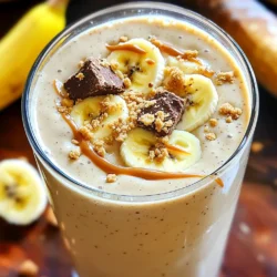 - 1 cup unsweetened almond milk - 1 scoop cookies and cream protein powder - 1 ripe banana - 1/2 cup Greek yogurt (plain or vanilla) - 1 tablespoon almond butter - 1/2 cup crushed chocolate sandwich cookies (like Oreos) - 1 tablespoon honey or maple syrup (optional, for extra sweetness) - Ice cubes (about 1 cup) For this smoothie, I use simple measurements. Each ingredient plays a key role. The almond milk adds a nice base. The protein powder packs in the protein. The banana gives natural sweetness and creaminess. The Greek yogurt boosts the protein even more. The almond butter adds healthy fats. The crushed cookies give that cookies and cream flavor. Honey or maple syrup is optional, based on your taste. Adjust the ice cubes for thickness. - Almond milk is low in calories and dairy-free. It's great for hydration. - Cookies and cream protein powder offers a tasty way to boost your protein intake. - Bananas provide potassium and fiber, helping to keep you full. - Greek yogurt is rich in protein, calcium, and probiotics for gut health. - Almond butter adds healthy fats and helps with heart health. - Crushed chocolate cookies give flavor and a fun crunch but in moderation. - Honey or maple syrup adds natural sweetness but can be skipped for fewer sugars. - Ice cubes help create a refreshing smoothie, especially on hot days. This smoothie is not just tasty; it’s also a nutritious way to start your day or refuel after a workout. Each ingredient contributes to a balanced snack that keeps you energized! Start by grabbing your blender. Add 1 cup of unsweetened almond milk and 1 scoop of cookies and cream protein powder. Blend this mixture for about 30 seconds. You want to ensure it is well mixed and smooth. This base gives your smoothie a creamy texture and a protein boost. Next, peel a ripe banana and add it to the blender. Include 1/2 cup of Greek yogurt, either plain or vanilla. Then add 1 tablespoon of almond butter for richness. Blend again until everything is smooth and creamy. This step makes your smoothie thick and satisfying. Now it's time for the fun part! Add 1/2 cup of crushed chocolate sandwich cookies, like Oreos. Pulse the blender a few times to mix them in. You want some cookie chunks for texture, so don’t blend too long. If you like it sweeter, drizzle in 1 tablespoon of honey or maple syrup and blend briefly. Finally, toss in about 1 cup of ice cubes. Blend until the smoothie is at your desired thickness. If it's too thick, add a splash more almond milk. Once ready, pour it into a chilled glass. Top with extra cookie crumbs for a tasty finish! To get the right texture, start with the base. Blend the almond milk and protein powder first. This ensures a smooth mix. If your smoothie is too thick, add more almond milk. Blend a little more until it is just right. For a thicker smoothie, add more ice cubes. Ice adds chill and creaminess. To boost the taste, use ripe bananas. They add natural sweetness and creaminess. You can also add a pinch of salt. Salt brings out all the flavors. For more fun, try adding a splash of vanilla extract. This will make your smoothie taste even better. If you want extra sweetness, you can add honey or maple syrup. One big mistake is over-blending. You want cookie chunks for texture, so blend just enough. Another mistake is not using ripe bananas. Ripe bananas make the smoothie smoother and sweeter. Make sure to measure your ingredients carefully. Too much protein powder can make it grainy. Stick to one scoop for the best taste. {{image_2}} You can switch the cookies and cream protein powder for other flavors. Try vanilla or chocolate protein powder for a different taste. If you prefer plant-based protein, look for pea or soy protein. These options still give you the protein boost you need. Each type may change the flavor slightly, but they all keep the smoothie yummy. If you want a dairy-free option, use coconut yogurt instead of Greek yogurt. Almond milk can also be swapped for soy or oat milk. This change keeps the smoothie creamy and rich. These non-dairy options help those with allergies or lactose issues. Each choice adds its own twist to the flavor. Want to spice things up? Add a dash of cinnamon or a splash of vanilla extract for extra flavor. You can also toss in some spinach or kale for a healthy boost. These greens won’t change the taste much, but they add nutrients. For a richer taste, blend in some peanut butter or cocoa powder. All these tweaks keep the smoothie fun and exciting! To keep your High-Protein Cookies & Cream Smoothie fresh, store it in an airtight container. Glass jars work great for this. Make sure to seal the lid tightly. This helps to keep out air and light, which can spoil the taste. If you want to keep it cooler, place it in the fridge immediately. When stored properly, your smoothie lasts about 1 to 2 days in the fridge. However, for the best taste, enjoy it within the first day. The flavors stay vibrant and the texture remains creamy. After a day, the smoothie may separate, but you can shake it up to mix it again. I recommend enjoying this smoothie cold, but if you prefer it warm, gently heat it. Pour the smoothie into a pot and warm it on low heat. Stir it often to avoid hot spots. Do not let it boil, as this can change the flavor and texture. You can use plain yogurt or cottage cheese. Both give a creamy texture. If you want a dairy-free option, try silken tofu or a non-dairy yogurt. These options also keep the smoothie thick and tasty. Yes, you can. Just blend the ingredients and store it in the fridge. It stays fresh for about one day. If it thickens, add a splash of almond milk before serving. This way, you can enjoy it later without losing flavor. Absolutely! Adding more protein powder boosts the protein content. Just keep in mind that it may change the flavor. Start with a small amount and blend. Taste it and adjust as needed. This way, you get the protein you want without overpowering the taste. This blog post covered key ingredients for smoothies, their benefits, and how to make them. You learned step-by-step instructions, tips for the best consistency, and flavor tricks. I also shared storage methods and answered common questions. Remember, your smoothie can be healthy and fun. Play with ingredients to find what you love. Enjoy the process, and don’t be afraid to experiment. A great smoothie starts with you!