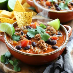 - 1 lb ground turkey - 1 cup quinoa, rinsed - 1 can (15 oz) black beans, drained and rinsed - 1 can (15 oz) diced tomatoes (with green chilies for added spice) - 1 medium onion, diced - 2 cloves garlic, minced - 2 cups chicken broth - 2 tablespoons chipotle sauce (from canned chipotle peppers) - 1 tablespoon cumin - 1 tablespoon chili powder - 1 teaspoon smoked paprika - 2 tablespoons olive oil - Salt and pepper to taste - Fresh cilantro and lime wedges for garnish Each ingredient plays a key role in making this chili super tasty. The ground turkey gives it a nice protein boost. Quinoa adds a fun texture and is great for filling you up. Black beans add fiber and a rich flavor. Diced tomatoes provide moisture and tang. Onion and garlic pack a punch of flavor. Chicken broth keeps the chili hearty and savory. Chipotle sauce brings a smoky heat that makes every bite special. Spices like cumin and chili powder enhance the overall taste, making it warm and inviting. Finally, garnishes like cilantro and lime add a fresh finish that brightens it all up. Gather all these ingredients, and you’re ready to make a delicious pot of Instant Pot Chipotle Turkey Quinoa Chili! First, set your Instant Pot to 'Sauté' mode. Let it heat up for a minute. Once hot, add 2 tablespoons of olive oil. Next, toss in 1 medium diced onion. Cook for about 2-3 minutes until the onion turns translucent. This step builds a great base for your chili. Now, add 2 cloves of minced garlic and 1 pound of ground turkey. Use a spoon to break the turkey apart. Cook until the turkey is browned, which takes about 5-6 minutes. After that, stir in 1 tablespoon of cumin, 1 tablespoon of chili powder, and 1 teaspoon of smoked paprika. Also, add 2 tablespoons of chipotle sauce. Cook for an extra minute to toast the spices. This step adds deep flavor to your dish. It’s time to add the other ingredients. Pour in 1 cup of rinsed quinoa, 1 can of black beans that is drained and rinsed, and 1 can of diced tomatoes (with their juice). Finally, add 2 cups of chicken broth. Stir everything until well combined. This mix will create a hearty chili. Close the lid of your Instant Pot. Make sure the valve is set to ‘Sealing’. Choose the 'Bean/Chili' function, or set it to high pressure for 15 minutes. The Instant Pot will work its magic to blend all the flavors together. Once cooking is done, let the Instant Pot naturally release pressure for 10 minutes. After that, switch to quick release to let out any remaining steam. Open the lid carefully and stir the chili well. Taste and adjust seasoning with salt and pepper. If you want a thicker chili, let it simmer on 'Sauté' mode for 5-10 more minutes. Pour the chili into bowls. For a fresh finish, garnish with chopped cilantro and lime wedges. This adds a burst of flavor and a beautiful touch. Serve your chili with a side of cornbread or tortilla chips for a complete meal experience. Enjoy every bite! To boost the flavor of your chili, try different spices. You can add: - Oregano for a fresh taste. - Coriander for a hint of citrus. - A dash of cinnamon for warmth. If you want more heat, add more chipotle sauce. You can also mix in fresh jalapeños or cayenne pepper for an extra kick. Adjust to your liking, and enjoy the bold flavors. If you like a thicker chili, let it simmer. After cooking, set your Instant Pot to 'Sauté' mode. Stir and let it cook for an extra 5-10 minutes. This will help thicken it up. For a thinner chili, you can add more chicken broth. Adjust the amount to your taste. This way, you can enjoy it just how you like. When serving, make it fun and appealing. A bowl of chili looks great with: - A side of warm cornbread. - Crunchy tortilla chips. Garnish your chili with fresh cilantro and lime wedges. This adds bright color and fresh flavor. Serve in rustic bowls for a cozy feel. {{image_2}} You can make this chili without turkey. Use a plant-based protein instead, like textured vegetable protein or tempeh. Both options give a nice texture, and they soak up flavors well. You might also try using lentils instead of beans. Lentils cook quickly and add a lovely earthy taste. They are packed with protein and fiber, making your chili healthy and filling. If you want to switch things up, consider using rice or farro instead of quinoa. Both grains bring their unique flavor and texture. Rice cooks faster than quinoa, so adjust your cooking time. For farro, you may need to increase the time since it takes longer to cook. Always check the package for specific cooking times. To make your chili spicier, add more chipotle sauce. This will boost the heat while keeping the chili's smoky flavor. You can also add diced jalapeños for extra kick. If you want a milder taste, reduce the chipotle sauce and lessen the chili powder. Taste as you go to find your perfect spice level. To store leftover chili, let it cool first. Place the chili in an airtight container. You can keep it in the fridge for up to five days. Make sure to label the container with the date. This helps you know when to use it. For freezing, use freezer-safe bags or containers. Portion your chili into smaller amounts. This makes it easier to thaw later. You can freeze chili for up to three months. When ready to eat, thaw it in the fridge overnight. Reheat it in the microwave or on the stove until hot. Leftover chili is very versatile. You can use it in a burrito or wrap. Top a baked potato with it for a tasty meal. Mix it into pasta for a quick dish. You can even use it as a taco filling. Get creative and add your favorite toppings! Yes, you can use frozen turkey in this recipe. Just add a few extra minutes to the cooking time. It helps to break the turkey into smaller chunks before cooking. This way, it will cook evenly. If using frozen turkey, ensure it is in smaller pieces. This helps with quicker cooking. The total cooking time is about 25 minutes. First, you sauté the turkey and onions for about 8 minutes. Then, the pressure cooking takes 15 minutes. After cooking, let the pressure release naturally for 10 minutes. This gives you a rich and flavorful chili. You can serve this chili with many side dishes. Here are some great options: - Cornbread - Tortilla chips - Fresh avocado slices - A simple green salad - Sour cream on top - A glass of your favorite drink These pair well and enhance the meal's flavor. To make the chili spicier, you can add more chipotle sauce. A little goes a long way! You can also try adding fresh jalapeños. If you like heat, use more chili powder, too. Taste as you go to find the perfect spice level for your family. Yes, you can double this recipe easily. Just make sure your Instant Pot can hold the extra volume. For larger servings, you may need to adjust the cooking time slightly. Keep the pressure cooking time the same, but check for doneness. Double the spices for a full flavor. In this article, we explored how to make delicious turkey quinoa chili. We discussed the key ingredients like ground turkey, quinoa, and spices. Each step, from sautéing onions to pressure cooking, kept the process easy. I shared tips to enhance flavor and ideas for variations. Whether you prefer vegetarian options or want a spicier kick, there’s a way for everyone. And don’t forget about storage tips for leftovers. Now it's time to enjoy your hearty meal with family and friends! Keep experimenting with flavors and have fun in your kitchen.