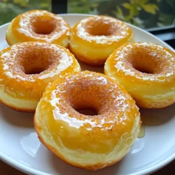 To make Air Fryer Cinnamon Sugar Donuts, you need the following main ingredients: - 1 cup all-purpose flour - 1/2 cup granulated sugar - 2 teaspoons baking powder - 1/4 teaspoon salt - 1/4 teaspoon ground nutmeg - 1/4 cup milk (or non-dairy alternative) - 1/4 cup unsweetened applesauce - 1 egg - 1 teaspoon vanilla extract These ingredients come together to create a soft, fluffy donut base. The flour gives structure, while sugar adds sweetness. Baking powder helps the donuts rise, and nutmeg offers a warm, cozy flavor. The milk and applesauce keep the donuts moist, and the egg binds everything together. The delicious cinnamon sugar coating requires just three ingredients: - 1/4 cup unsalted butter, melted (for coating) - 1/4 cup granulated sugar (for coating) - 2 teaspoons ground cinnamon (for coating) This coating gives the donuts their signature sweet crunch. The melted butter helps the sugar and cinnamon stick, creating a perfect outer layer. If you're looking for dairy-free options, here are some ideas: - Use almond milk, oat milk, or soy milk instead of regular milk. - Replace unsalted butter with coconut oil or a dairy-free butter substitute. These swaps make it easy to enjoy these tasty donuts without dairy. They still taste great and stay soft and fluffy! First, you need to set your air fryer. Turn it to 350°F (175°C) and let it warm up. This step is key for even cooking. While it heats, you can prepare your donut batter. Grab a large bowl and add these dry ingredients: - 1 cup all-purpose flour - 1/2 cup granulated sugar - 2 teaspoons baking powder - 1/4 teaspoon salt - 1/4 teaspoon ground nutmeg Whisk them well until they blend. In another bowl, mix the wet ingredients: - 1/4 cup milk (or non-dairy alternative) - 1/4 cup unsweetened applesauce - 1 egg - 1 teaspoon vanilla extract Stir these until smooth. Now, pour the wet mix into the dry mix. Combine gently. Avoid overmixing; the batter should be thick but pourable. Next, lightly grease your donut pan or silicone molds. Fill each mold halfway with the batter. This allows space for the donuts to rise as they cook. Place the molds in the air fryer basket and cook for 5-7 minutes. Check with a toothpick; it should come out clean when the donuts are done. While the donuts cool, prepare the cinnamon sugar mixture. In a shallow dish, mix: - 1/4 cup granulated sugar - 2 teaspoons ground cinnamon Once the donuts are cool enough to handle, remove them from the molds. Brush each donut lightly with melted butter. Roll them in the cinnamon sugar mix until they are fully coated. Enjoy your sweet treat! To get the best donut texture, follow these tips: - Mix Gently: When combining wet and dry ingredients, stir just until mixed. Overmixing makes donuts tough. - Don’t Skip the Nutmeg: This spice adds depth to the flavor. It makes the donuts taste special. - Check for Doneness: The donuts are done when they are golden brown. A toothpick should come out clean when inserted. Here are some mistakes to watch out for: - Filling Molds Too Full: Only fill molds halfway. This allows for rising and helps keep their shape. - Not Preheating the Air Fryer: Preheating ensures even cooking. Skipping this step can lead to uneven donuts. - Using Cold Ingredients: Let your milk and applesauce warm up a bit. This helps with mixing and baking. Both options work well, but they have differences: - Donut Pan: This pan is sturdy and gives a nice shape. It’s great for classic donuts. - Silicone Molds: These molds are flexible and easy to remove. They can be a bit wobbly, so handle with care. Choosing the right mold can help you get perfect donuts every time! {{image_2}} You can have fun with flavors in your donuts. Try adding cocoa powder for chocolate donuts. Use one tablespoon for a nice rich taste. You can also swap in flavored extracts, like almond or maple, to change the vibe. For a fruity twist, mix in some mashed ripe bananas or blueberries. These small changes can lead to big flavor jumps. If you need gluten-free donuts, it’s easy! Use gluten-free flour blends in place of all-purpose flour. Make sure the blend you choose has a good mix of starches and proteins. This will help keep the donuts fluffy. Also, check that your baking powder is gluten-free. This way, you can enjoy tasty donuts without worry. While cinnamon sugar is classic, try other toppings too! A drizzle of chocolate glaze or melted chocolate can be delightful. You can also roll the donuts in powdered sugar for a sweet finish. For a fruity touch, add a sprinkle of shredded coconut or crushed nuts. Get creative with your toppings and make your donuts unique! To keep your donuts fresh, place them in an airtight container. This helps keep the donuts soft. You can also wrap them in plastic wrap before putting them in the container. If you want to store them longer, put them in the fridge. This will keep them nice for about a week. To make your donuts warm again, use the air fryer. Preheat it to 350°F (175°C). Place the donuts in the basket for about 2-3 minutes. This will make them warm and slightly crispy again. Check them often to avoid overcooking. Homemade donuts stay good for about 3-5 days at room temperature. If you keep them in the fridge, they can last up to a week. However, the sooner you eat them, the better! Fresh donuts taste the best and have the best texture. Yes, you can use a regular oven. Set it to 350°F (175°C). Place the filled donut pan in the oven. Bake for about 10-12 minutes. Check with a toothpick to ensure they are done. You can get creative! Try adding cocoa powder for chocolate donuts. Use lemon zest for a fresh twist. You might even try pumpkin spice for fall vibes. Absolutely! You can replace the egg with a flax egg. Mix one tablespoon of flaxseed meal with three tablespoons of water. Let it sit for five minutes. Use a non-dairy milk like almond or oat milk and keep the applesauce. The donuts are done when they are golden on top. Insert a toothpick into a donut; if it comes out clean, they are ready. If not, cook for one or two more minutes. You learned how to make tasty air fryer cinnamon sugar donuts. We covered the main ingredients, the best cooking steps, and useful tips for success. You can explore fun flavor changes and find great storage methods too. The air fryer makes this treat easy and quick. So, gather your ingredients and start baking these yummy donuts today! You will love making them and sharing with friends. Enjoy each bite of your homemade creation!