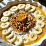- 1 cup pumpkin puree - 1 frozen banana - 1/2 cup Greek yogurt or non-dairy yogurt - 1/2 cup almond milk or your preferred milk - 1 tablespoon maple syrup or honey - 1/2 teaspoon vanilla extract - 1/2 teaspoon pumpkin pie spice The main star of this smoothie bowl is pumpkin puree. It gives a rich flavor and a smooth texture. You can use canned pumpkin or make your own from fresh pumpkins. Both options work well. Frozen banana adds natural sweetness and creaminess. It helps achieve the perfect thick texture. If you don't have frozen bananas, you can freeze ripe ones overnight. Greek yogurt adds protein and creaminess. If you prefer a non-dairy option, use coconut or almond yogurt. Both give a nice taste and texture. The almond milk, or your choice of milk, makes the smoothie blend well. Adjust the amount for your desired thickness. Maple syrup or honey adds sweetness. You can adjust this based on your taste. Vanilla extract enhances the flavor. It brings a warm note that complements the pumpkin. Pumpkin pie spice brings the fall vibe. It has cinnamon, nutmeg, and ginger, creating a cozy taste. - Granola - Sliced bananas - Chia seeds - Pumpkin seeds - Almond butter drizzle Toppings make the smoothie bowl fun and interesting. Granola adds crunch and a bit of sweetness. You can choose your favorite type, like nutty or fruity granola. Sliced bananas give fresh flavor and extra sweetness. They also look great on top of the bowl. Chia seeds add a nutritious boost. They are rich in omega-3s and fiber. Plus, they add a nice texture. Pumpkin seeds are a perfect fall topping. They add a nice crunch and are packed with nutrients. Finally, an almond butter drizzle adds richness. It complements the pumpkin flavor and makes the bowl more filling. With these ingredients, you can create a delicious pumpkin pie smoothie bowl that is both healthy and satisfying! - First, combine the pumpkin puree, frozen banana, Greek yogurt, almond milk, maple syrup, vanilla extract, and pumpkin pie spice in a blender. - Blend the mixture on high until it becomes smooth and creamy. You can scrape down the sides if needed. If it's too thick, add more almond milk for a smoother texture. - Next, pour the smoothie into a bowl. - Now, sprinkle granola in the center of your smoothie bowl. - Arrange sliced bananas around the edges for a nice look. - Finally, finish by adding chia seeds, pumpkin seeds, and a drizzle of almond butter on top. Enjoy the blend of flavors and textures in your delightful smoothie bowl! Using non-dairy yogurt is easy. Options include almond, coconut, or soy yogurt. These keep the bowl creamy and delicious. If you want to sweeten it differently, try agave syrup or stevia. These options work great without losing taste. To get the right consistency, blend until smooth. If it’s too thick, add more almond milk. Use a high-powered blender for the best results. Brands like Vitamix or Ninja work wonders for smoothie bowls. They blend everything evenly and quickly. For a beautiful bowl, be creative with toppings. Arrange granola in the center and slice bananas around the edges. Sprinkle chia and pumpkin seeds for extra crunch. Drizzle almond butter on top for a touch of shine. Using colorful bowls can make your smoothie bowl pop! {{image_2}} You can make your pumpkin pie smoothie bowl even better. Adding fall spices brings warmth and flavor. Think of cinnamon, nutmeg, or ginger. Just a pinch can change the taste. It adds a cozy feel to your bowl. You can also use other fruits. Try apples or pears for a fruity twist. They mix well with pumpkin. Berries can add a fresh touch too. Blend them in or top your bowl. This adds color and variety. Want to make your smoothie bowl more filling? Adding protein powder is a great idea. It helps keep you full longer. You can pick a flavor you like, such as vanilla or chocolate. Just one scoop can do wonders. Incorporating greens can boost nutrition too. Spinach or kale works well without changing the taste. They add vitamins and minerals. Plus, they keep the color bright and fresh. Mix a handful in the blender for a healthy upgrade. You can refrigerate leftover smoothie in a sealed container. This keeps it fresh for up to two days. If you have extra pumpkin puree, store it in an airtight container. It stays good in the fridge for about a week. Always check for any off smells before using it. You can freeze your smoothie bowl for later. Pour it into a freezer-safe container. Make sure to leave some space at the top, as it expands when frozen. To enjoy your smoothie later, thaw it overnight in the fridge. You can also let it sit at room temperature for about 30 minutes. Blend it again if needed to get the right texture. To make this smoothie bowl vegan, swap Greek yogurt for a non-dairy yogurt. You can use almond yogurt or coconut yogurt. Also, replace honey with maple syrup. This way, you keep all the fall flavors while staying plant-based. Yes, you can use fresh pumpkin. Just cook and puree it first. Make sure the puree is smooth and thick. Fresh pumpkin adds a lovely taste and keeps it seasonal. If you want to replace Greek yogurt, use any non-dairy yogurt. Almond, coconut, or soy yogurt work well. These options keep the smoothie creamy. They also add different flavors to your bowl. The smoothie stays fresh for about 1 to 2 days in the fridge. Store it in an airtight container. Stir it well before eating, as it may separate a bit over time. Absolutely! You can add more spices like cinnamon or nutmeg. These spices deepen the flavor. Just remember to add a little at a time, so it doesn't overpower the pumpkin taste. The smoothie bowl recipe is rich, tasty, and full of nutrients. We explored key ingredients like pumpkin puree, bananas, and yogurt alternatives. Each step in our guide leads you to a perfect bowl. Remember to play with toppings and try different blends for fun. You can also store your creations easily, keeping them fresh. Enjoy making this healthy treat with your own twist. Your kitchen can become an exciting place with these simple ideas!
