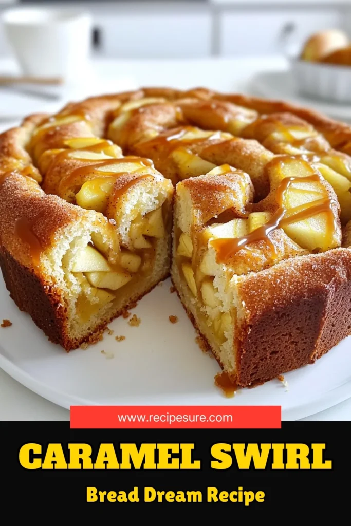 Satisfy your sweet cravings with our Caramel Apple Cinnamon Swirl Bread recipe! This deliciously fluffy bread combines warm caramel, fresh apples, and a hint of cinnamon for a truly heavenly treat. Perfect for breakfast or dessert, this easy-to-follow recipe will turn your kitchen into a cozy bakery. Click through to discover the full recipe and elevate your baking game today! #CaramelAppleBread #HomemadeBread #BakingLove #FallRecipes