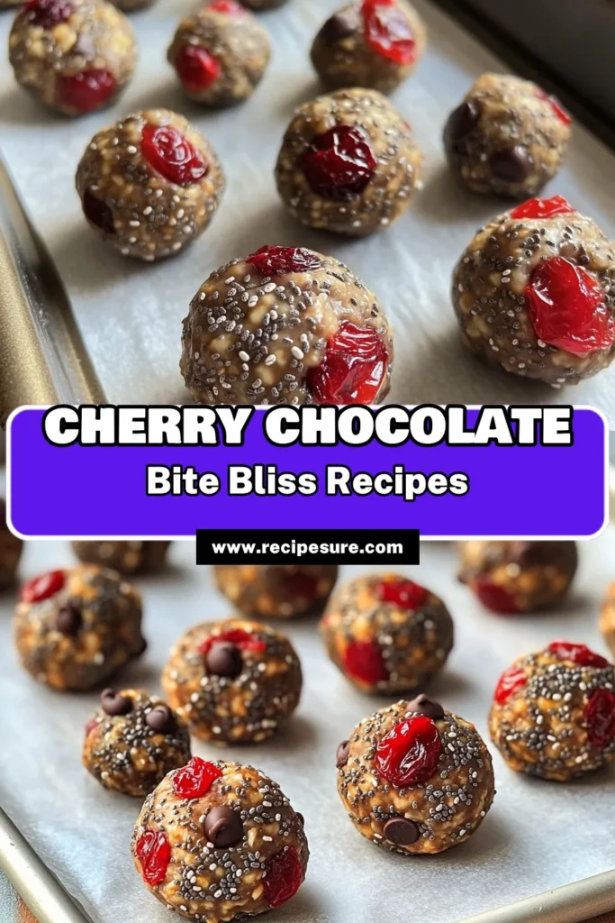 Boost your energy with these delicious Cherry Chocolate Chip Energy Bites! Packed with rolled oats, almond butter, and sweet cherries, these no-bake snacks are perfect for a quick pick-me-up or a healthy treat. In just an hour, you can make a batch that lasts all week. Click to explore this easy recipe and indulge in a guilt-free snack! #EnergyBites #HealthySnacks #CherryChocolate #NoBakeRecipe
