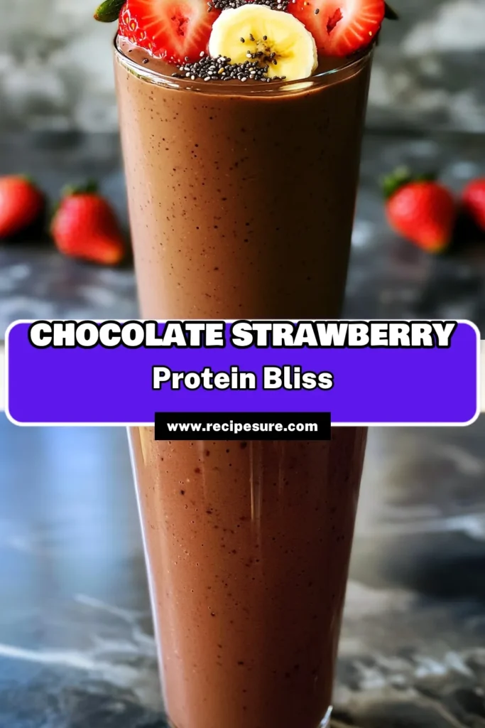Indulge in a delicious High-Protein Chocolate Covered Strawberry Smoothie that's both nutritious and satisfying! Packed with fresh strawberries, banana, and chocolate protein powder, this easy recipe is perfect for breakfast or a post-workout treat. In just 10 minutes, you can blend up a creamy, chocolaty delight that will curb your cravings and keep you energized. Click through to discover how to whip up this tasty smoothie and enjoy a guilt-free treat!