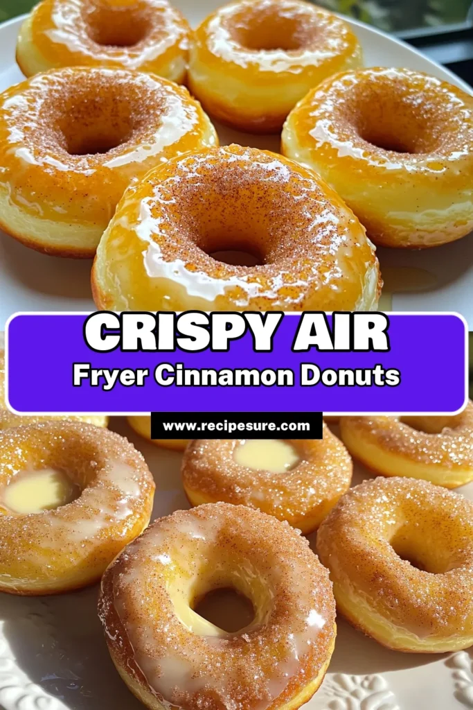 Indulge in the sweet, warm flavors of Air Fryer Cinnamon Sugar Donuts with this simple recipe! In just 20 minutes, you can create fluffy, golden donuts coated in a delightful cinnamon-sugar blend. Perfect for breakfast or a sweet snack, these easy-to-make treats will impress family and friends. Click to explore the full recipe and add a sprinkle of joy to your day! #AirFryerRecipes #CinnamonSugarDonuts #Baking #DessertLovers