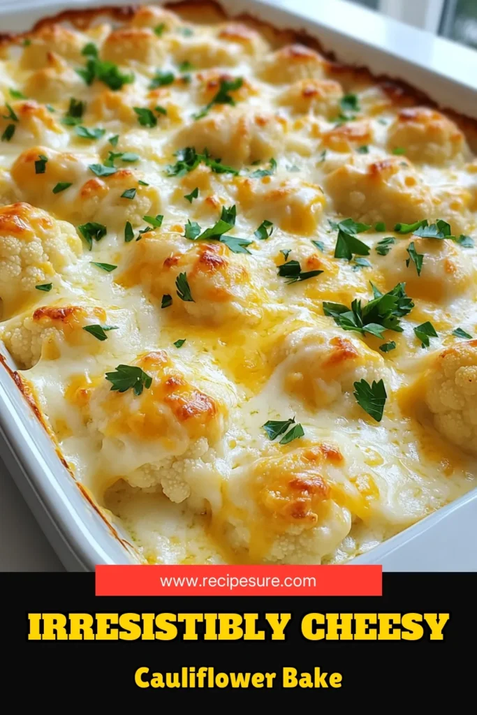 Indulge in this creamy and delicious Cheesy Cauliflower Au Gratin that takes comfort food to the next level! With tender cauliflower bathed in a heavenly cheese sauce made of sharp cheddar and Parmesan, this dish is perfect for family dinners or gatherings. Easy to make and utterly satisfying, you won’t want to miss out. Click to explore the full recipe and impress your loved ones! #CauliflowerRecipes #ComfortFood #HealthyEating #CheesyGoodness