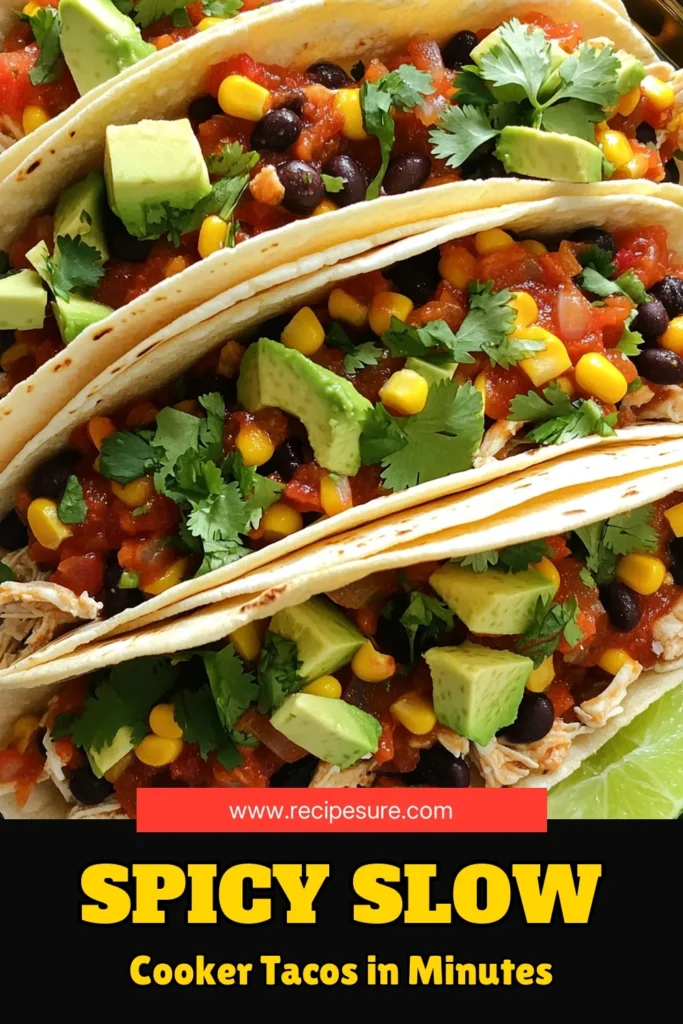 Get ready for a flavor explosion with this Spicy Slow Cooker Salsa Chicken Tacos recipe! Perfectly tender chicken, zesty salsa, black beans, and corn come together for a delicious meal that’s super easy to make. Ideal for busy weeknights, this dish is a crowd-pleaser that everyone will love. Dive into the full recipe and discover how to create these mouthwatering tacos. Click through now for all the tasty details!