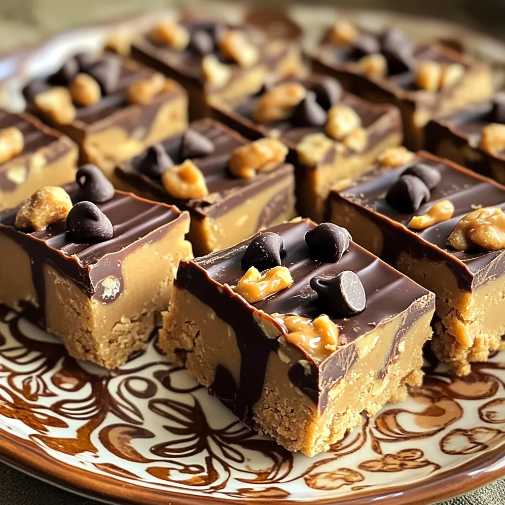 To make these tasty no-bake cookie dough protein bars, you need: - 1 cup almond flour - 1/2 cup vanilla protein powder - 1/4 cup maple syrup - 1/4 cup natural peanut butter or almond butter - 1/2 teaspoon vanilla extract - 1/4 teaspoon salt - 1/2 cup mini dark chocolate chips - 2 tablespoons chopped walnuts (optional) You can swap out some ingredients if needed. Here are a few ideas: - Use oat flour instead of almond flour for a different texture. - Maple syrup can be replaced with honey or agave syrup. - Try cashew butter or sunbutter in place of peanut butter. - You can leave out the walnuts if you want a nut-free option. - Use white or milk chocolate chips if you prefer a sweeter taste. Each bar is packed with good stuff. Here’s a quick look at the nutrition: - Calories: About 150 per bar - Protein: 8 grams - Carbohydrates: 12 grams - Fats: 8 grams - Fiber: 2 grams These bars are great for a snack. They are high in protein and keep you full. Enjoy these tasty treats after workouts or anytime you need a pick-me-up! Start by gathering all your ingredients. You will need almond flour, protein powder, maple syrup, and peanut butter. Don't forget the vanilla extract, salt, chocolate chips, and walnuts if you want them. This recipe is simple and quick. You can make it in just ten minutes! In a medium bowl, mix the almond flour and protein powder. Stir them together until they blend well. Next, add the maple syrup, peanut butter, vanilla extract, and salt. Use a spatula or your hands to mix everything. Keep mixing until you have a sticky dough. Be sure all the ingredients are combined. Fold in the mini dark chocolate chips and walnuts if you are using them. Line an 8x8 inch pan with parchment paper. Make sure some paper hangs over the edges. This helps when you take the bars out later. Transfer the dough into the pan. Press it down evenly with your hands. Cover the pan with plastic wrap or foil. Chill the bars in the fridge for at least 30 minutes. After chilling, lift the bars out using the parchment paper. Cut them into squares or rectangles. Enjoy your tasty no-bake cookie dough protein bars! To get the best texture, use fresh almond flour. If it’s too fine, your bars may feel dry. The right almond flour gives a nice, chewy bite. Mix the dry ingredients well before adding the wet ones. This step helps avoid clumps in your dough. When mixing, make sure to combine all the ingredients until they are sticky and smooth. If your dough feels too crumbly, add a touch more maple syrup or peanut butter. Store your no-bake cookie dough protein bars in an airtight container. This keeps them fresh and moist. They can last up to one week in the fridge. For longer storage, you can freeze them. Wrap each bar in plastic wrap and place them in a freezer bag. They can last for up to three months in the freezer. When you want one, just let it thaw in the fridge overnight. These bars are perfect as a pre- or post-workout snack. You can also enjoy them as a sweet treat in the afternoon. For a fun twist, drizzle melted dark chocolate on top before serving. You can serve them with fresh fruit or a side of yogurt for added flavor. Don’t forget to share them with friends! They will love these tasty bars too. {{image_2}} You can easily change the flavor of your no-bake cookie dough protein bars. For a chocolate twist, add cocoa powder. Just two tablespoons will do. This gives the bars a rich, chocolate flavor. Want something fruity? Try adding dried fruit like cranberries or raisins. They add natural sweetness. For a nutty flavor, you can mix in some almond extract. Just a splash will enhance the taste. You can make these bars fit your diet. To make them vegan, simply swap the honey for maple syrup. All the other ingredients are already vegan-friendly. For a gluten-free version, the almond flour is great. Just be sure your protein powder is also gluten-free. Always check labels to be safe. Feel free to experiment with mix-ins. Instead of chocolate chips, try mini peanut butter chips. They add a fun twist to the taste. You can also add seeds, like chia or flaxseed. They boost nutrition and add crunch. If you love coconut, shredded coconut is a great mix-in. No matter what you choose, make sure to keep the total amount around half a cup for the best texture. To keep your no-bake cookie dough protein bars fresh, store them in an airtight container. This helps prevent them from drying out. Place a piece of parchment paper between layers if you stack them. Store them in the fridge for up to one week. If you want them to last longer, freezing is a great option. To freeze your protein bars, wrap each bar in plastic wrap. Then, place the wrapped bars in a freezer-safe bag or container. Make sure to remove as much air as possible. Your bars can stay fresh for up to three months in the freezer. When you’re ready to eat them, just take out a bar and let it thaw in the fridge. If your bars feel too firm after chilling, let them sit at room temperature for about 10 minutes. This will soften them up a bit. You can also microwave them for 5-10 seconds for a warm treat. Just be careful not to heat them too long, or they might get too soft. Enjoy your delicious bars in the way that suits you best! Yes, you can use other protein powders. You might try chocolate or plant-based protein. Just keep in mind that flavors and textures may change. For best results, choose a powder that mixes well. You want your bars to hold together and taste great. The bars will feel firm to the touch when set. After chilling for at least 30 minutes, check their texture. If they hold shape without sticking to your fingers, they are ready. If they still feel soft, give them a bit more time in the fridge. You can add many tasty ingredients to boost flavor. Consider mixing in vanilla bean, cinnamon, or even a pinch of sea salt. For a fun twist, add dried fruit or coconut flakes. These additions can take your bars to the next level. You now have a clear guide to making these delicious bars. We covered ingredients, preparation, and storage tips. You learned how to mix and chill the bars for the best texture. Remember, you can adjust flavors and even make these bars vegan or gluten-free. Storing them properly will keep them fresh longer. With these steps, you can enjoy tasty snacks anytime. Now, get creative and make these bars your own!