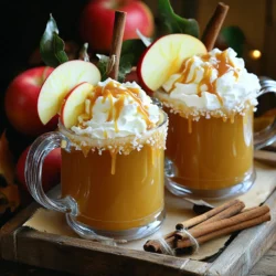 - 2 cups apple cider - 1 tablespoon caramel sauce (plus extra for drizzling) - 1 tablespoon honey - 1 tablespoon fresh lemon juice - 1/2 teaspoon ground cinnamon - 1/4 teaspoon ground ginger - A pinch of nutmeg - Whipped cream (for topping) - Cinnamon sticks (for garnish) When I make Cozy Caramel Apple Hot Toddy, I love using fresh apple cider. It gives the drink a rich flavor. For caramel sauce, I recommend a thick and creamy option to make it even better. Honey adds natural sweetness, but feel free to adjust it to your taste. Fresh lemon juice brightens the drink and balances the sweetness. For apple cider, look for local brands or organic options. They often taste best. For caramel sauce, I enjoy using brands that focus on quality ingredients, like Stonewall Kitchen or Smucker's. These brands enhance the drink's flavor without adding extra chemicals. If you want a different sweetener, try maple syrup or agave. They work well in this recipe. You can also swap spices if you like. Try cloves or allspice for a unique twist. Each option adds a new layer of flavor to your hot toddy, making it your own. To start, grab a medium saucepan. In it, combine these ingredients: - 2 cups apple cider - 1 tablespoon caramel sauce - 1 tablespoon honey - 1 tablespoon fresh lemon juice - 1/2 teaspoon ground cinnamon - 1/4 teaspoon ground ginger - A pinch of nutmeg Mix them well. This is where the magic begins! Next, heat the mixture over medium heat. Watch it closely until it starts to simmer. Stir occasionally. This helps dissolve the caramel sauce and honey into the cider. Once it reaches a simmer, lower the heat. Let it steep for about 5 minutes. This step boosts the flavors. Stirring during heating is key. It ensures an even mix and prevents burning. Now, carefully pour the hot cider mixture into mugs or heatproof glasses. Be sure to do this gently to avoid spills. For a delightful touch, top each drink with whipped cream. Drizzle some extra caramel sauce on top for sweetness. Finally, garnish each mug with a cinnamon stick. This adds warmth and a lovely aroma. Enjoy your cozy drink! To make your Cozy Caramel Apple Hot Toddy even cozier, consider adding a splash of whiskey. A smooth whiskey adds warmth and depth to the drink. Just a little goes a long way. If you want to enhance flavors, you can add extra spices too. Try a pinch of cloves or even allspice for a richer taste. These spices will give your drink a nice kick and make it feel special. Whipped cream can turn your hot toddy into a treat. For a neat look, use a piping bag to swirl the cream on top. This gives it a nice, fluffy finish. You can also try different garnishes. Thin apple slices pair well with the drink's flavors. A sprinkle of cinnamon on top can add visual appeal and extra flavor. One big mistake is overheating the mixture. If you heat it too much, you risk losing the fresh taste. Keep the heat low once it simmers. Another common mistake is skipping the steeping step. This step is key for blending the flavors. Allowing it to steep for five minutes helps the spices infuse fully. Don’t rush this part; it makes your drink truly special! {{image_2}} You can easily change the flavor of your cozy hot toddy. One fun way is to create a spiced apple cider variation. Just add a few whole cloves and star anise while the cider simmers. This adds warm spice notes that complement the sweetness of the caramel. Another popular option is the pumpkin spice twist. Add one to two teaspoons of pumpkin spice to your mix. This gives your drink a rich fall flavor. It feels like a warm hug in a mug. Not everyone drinks alcohol, and that's okay! You can make a kid-friendly version of the hot toddy. Simply skip the alcohol and stick to the apple cider mix. Kids will love the sweet taste and whipped cream topping. If you want a more herbal touch, use herbal teas as the base. Chamomile or cinnamon tea works well. Just brew the tea, then add caramel, honey, and spices. This creates a soothing drink for any age. You can customize your hot toddy for the season. For the holidays, add a splash of cranberry juice. This gives a festive twist and a pop of color. You can also sprinkle some holiday spices, like nutmeg and allspice. In summer, try iced cider adaptations. Make the same mixture, but cool it down and serve it over ice. This refreshing drink keeps the cozy flavors while being perfect for warmer weather. To keep your Cozy Caramel Apple Hot Toddy fresh, store it in the fridge. Use a sealed container to prevent it from absorbing other smells. It’s best to chill it within two hours after making it. When you’re ready to enjoy it again, reheat it gently on the stove or in the microwave. If using the microwave, heat in short bursts to avoid boiling. Your hot toddy will last about three days in the fridge. After that, the flavors may change. Look for signs of spoilage, such as a sour smell or strange color. If it smells or looks off, it’s best to toss it. Got extra apple cider? Use it in oatmeal or smoothies for a tasty twist. You can also make apple cider donuts or add it to marinades for meats. If you have leftover caramel sauce, drizzle it over ice cream or use it in baking. It’s great in cookies or as a dip for fruit. These ideas keep your ingredients fun and fresh! A hot toddy is a warm drink. It often combines hot water, spirits, and sweeteners. People usually add spices or herbs for flavor. The classic hot toddy is made with whiskey, honey, and lemon. Variations exist worldwide. Some use rum or brandy. Others mix in herbal teas or fruit juices. The cozy nature of hot toddies makes them great for chilly nights. Yes, you can prepare this cozy caramel apple hot toddy ahead of time. Make the apple cider mixture and store it in the fridge. Just remember to heat it up before serving. This drink tastes best when warm. If you want to make it even easier, pre-measure the dry spices and store them together. This way, you can quickly mix them into your cider when you're ready. This drink has some healthy perks. Apple cider is full of vitamins. Honey can soothe sore throats. Lemon juice adds vitamin C, helping your immune system. The spices like cinnamon and ginger may have health benefits too. They can help digestion and boost warmth. In a serving of this hot toddy, you’ll find about 150-200 calories, depending on the toppings. Using less caramel or honey lowers the calories. Enjoying this drink in moderation keeps it cozy without overdoing it. This blog covers a great recipe for a cozy hot toddy. I shared how to mix apple cider, caramel, and spices to create a warm drink. You'll find tips on making it more special with garnishes or whiskey. I also outlined storage methods and answered common questions. Enjoy this drink during chilly days. It’s easy to make and taste great. Explore all the variations to find your favorite style. Cheers to comfort in a cup!