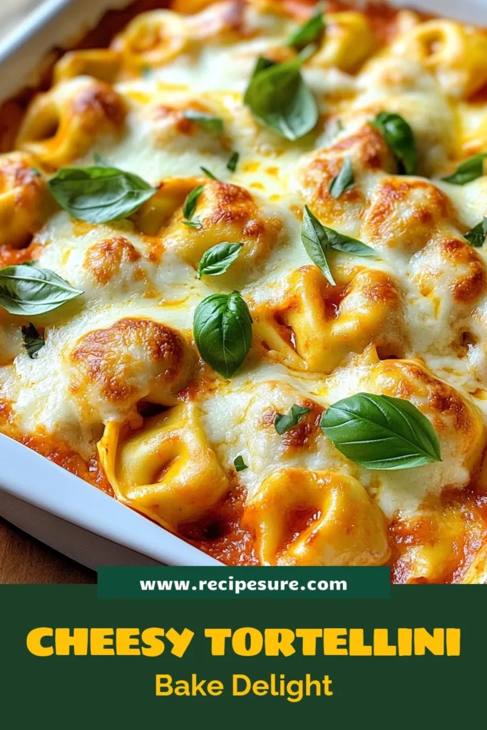 Indulge in this delicious Roasted Red Pepper Tortellini Bake, a cheesy baked tortellini recipe that will elevate your dinner game! This easy oven-baked tortellini combines velvety roasted red peppers with marinara for a flavor-packed pasta dish. Perfect for weeknight meals, it comes together quickly, making it a crowd-pleaser. Save this recipe for your next family dinner and enjoy cheesy goodness! #TortelliniBake #PastaRecipe #EasyDinner #CheesyBakedPasta